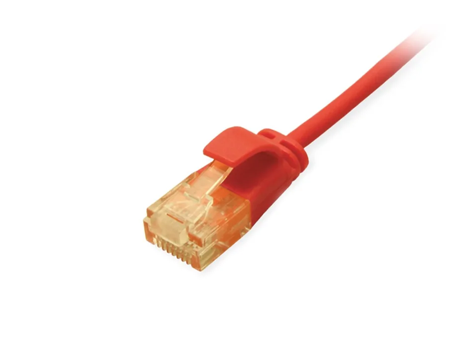 Equip Cat.6A U/UTP Slim-Patchkabel, 1,0m, Rot