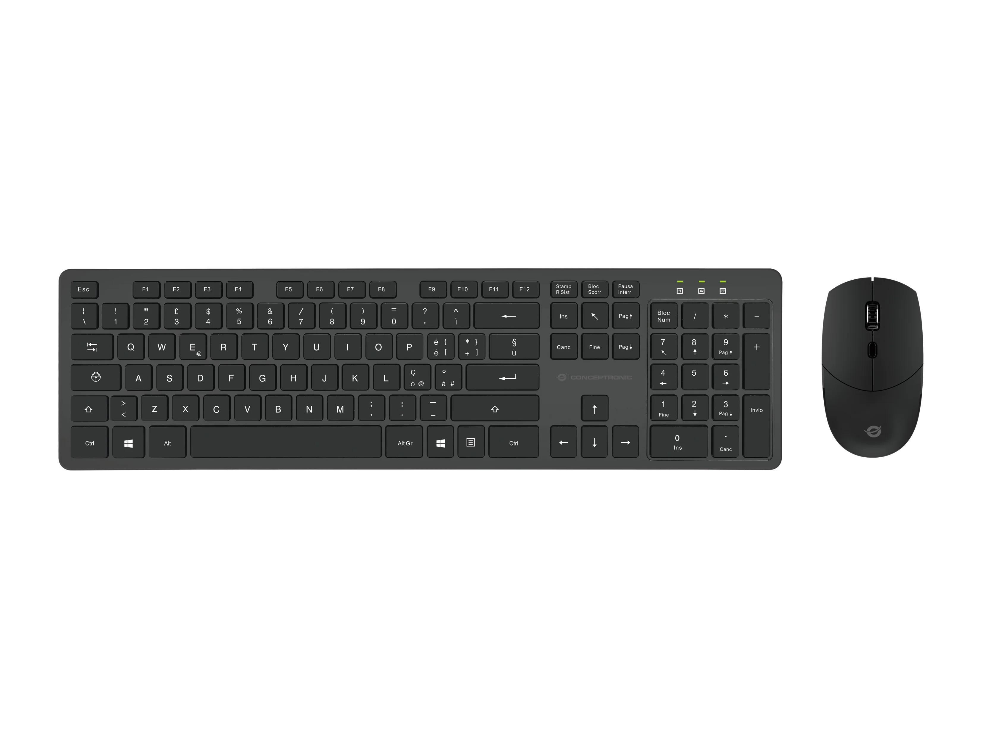 Conceptronic Kabellose Tastatur- und Maus-Kombination, Italienisches Layout