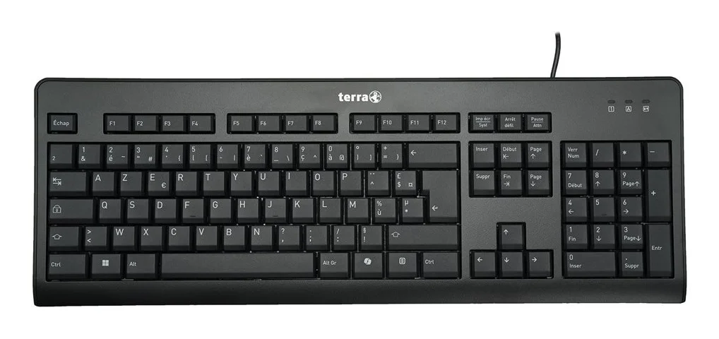 TERRA Keyboard 3500 Corded [FR] USB black/noir baugleich zum Cherry Stream Keyboard JK-8500FR-2