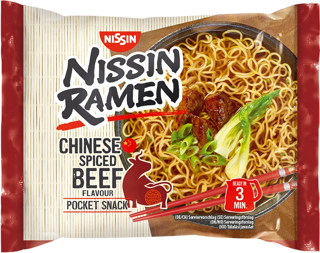 Nissin Chinese Spiced Beef Instant-Ramennudel