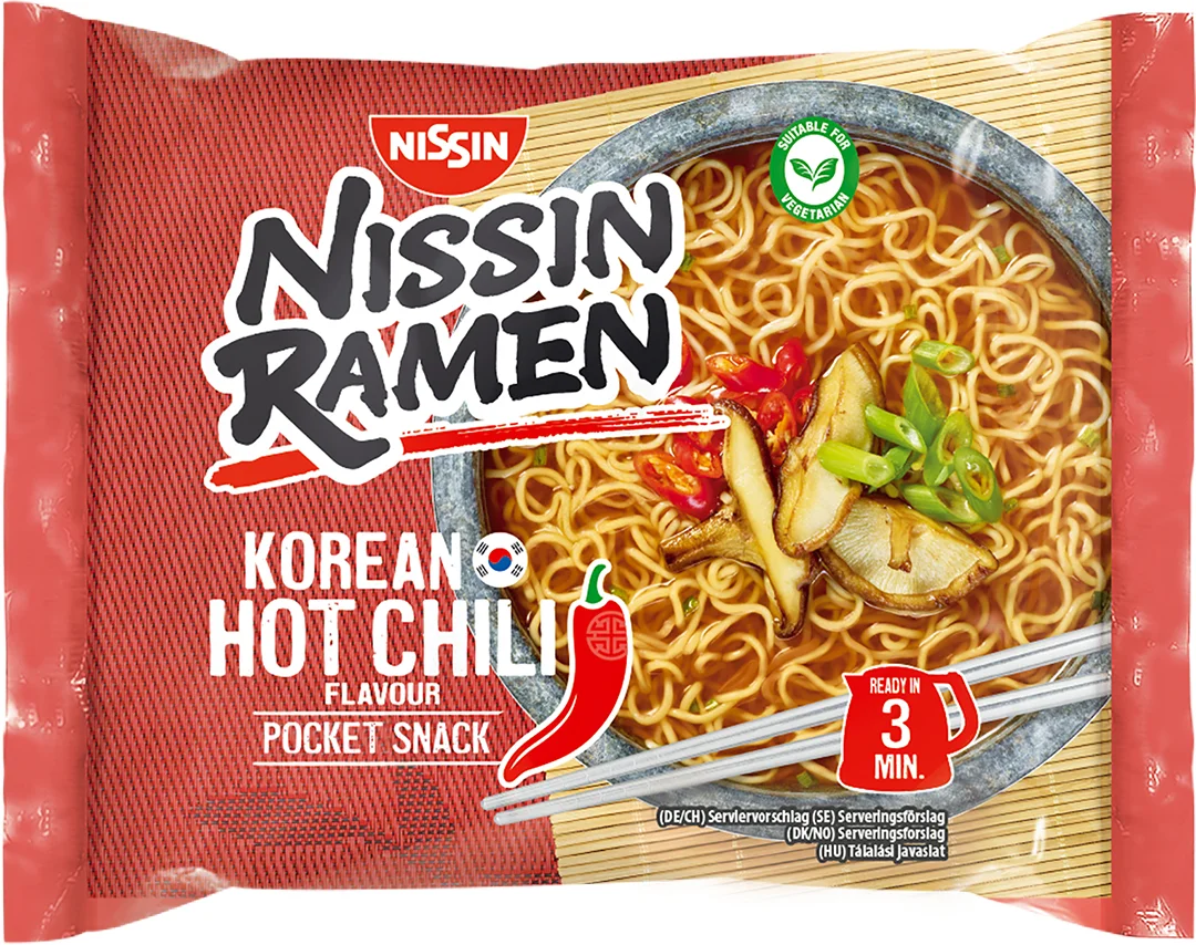 Nissin Korean Hot Chili Instant-Ramennudel