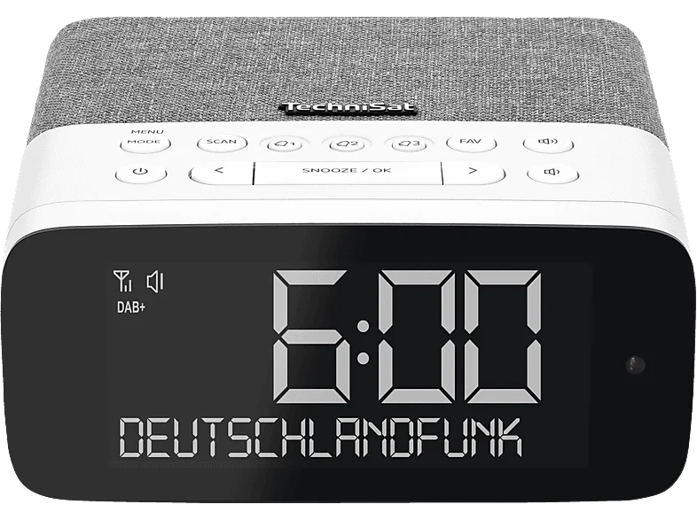TECHNISAT DIGITRADIO 52 ASA DAB+ Radio, DAB+, AM, FM, Bluetooth, Grau/Weiß
