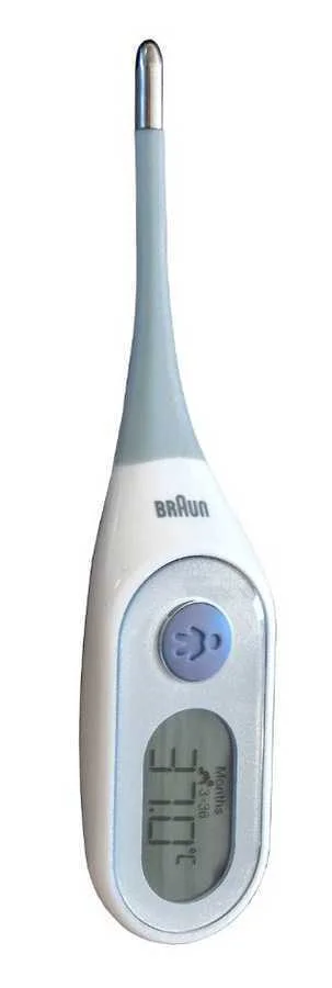 Braun PRT2000 Digitales Fieberthermometer Kontakt Blau, Weiß Unterarm