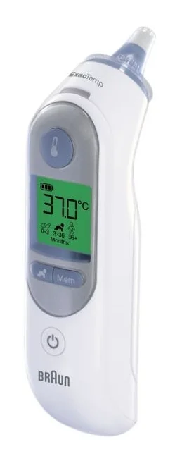 Braun ThermoScan 7 Fernwarnehmung Weiß Ohr