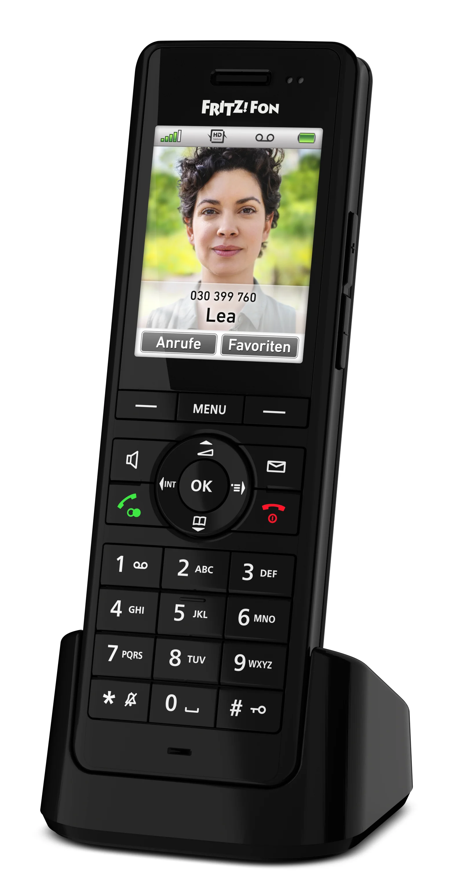 Fon FRITZ! X6 DECT-Telefon Anrufer-Identifikation Schwarz