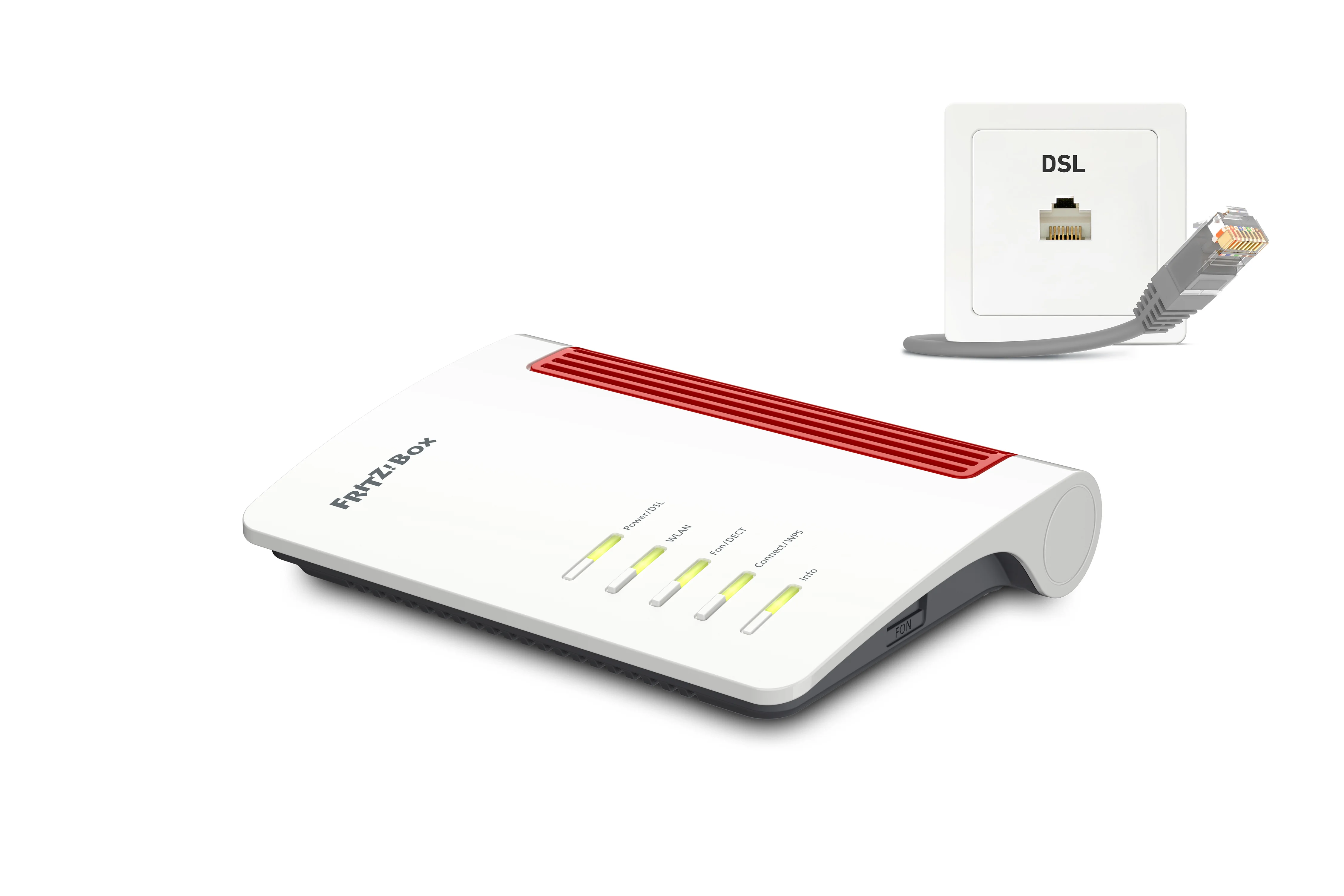 Box FRITZ! 7510 WLAN-Router Gigabit Ethernet Einzelband (2,4GHz) Weiß