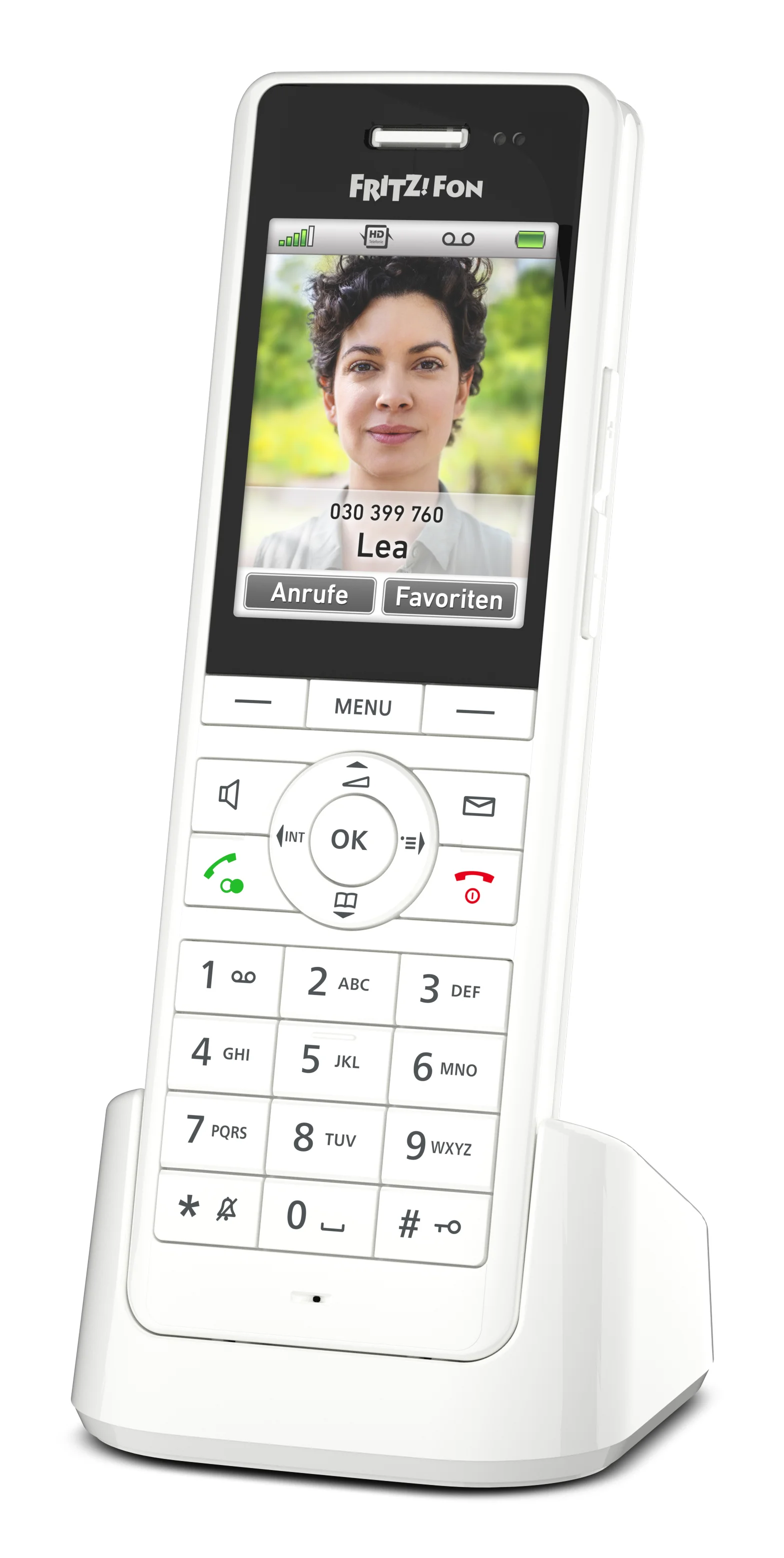Fon FRITZ! X6 DECT-Telefon Anrufer-Identifikation Weiß