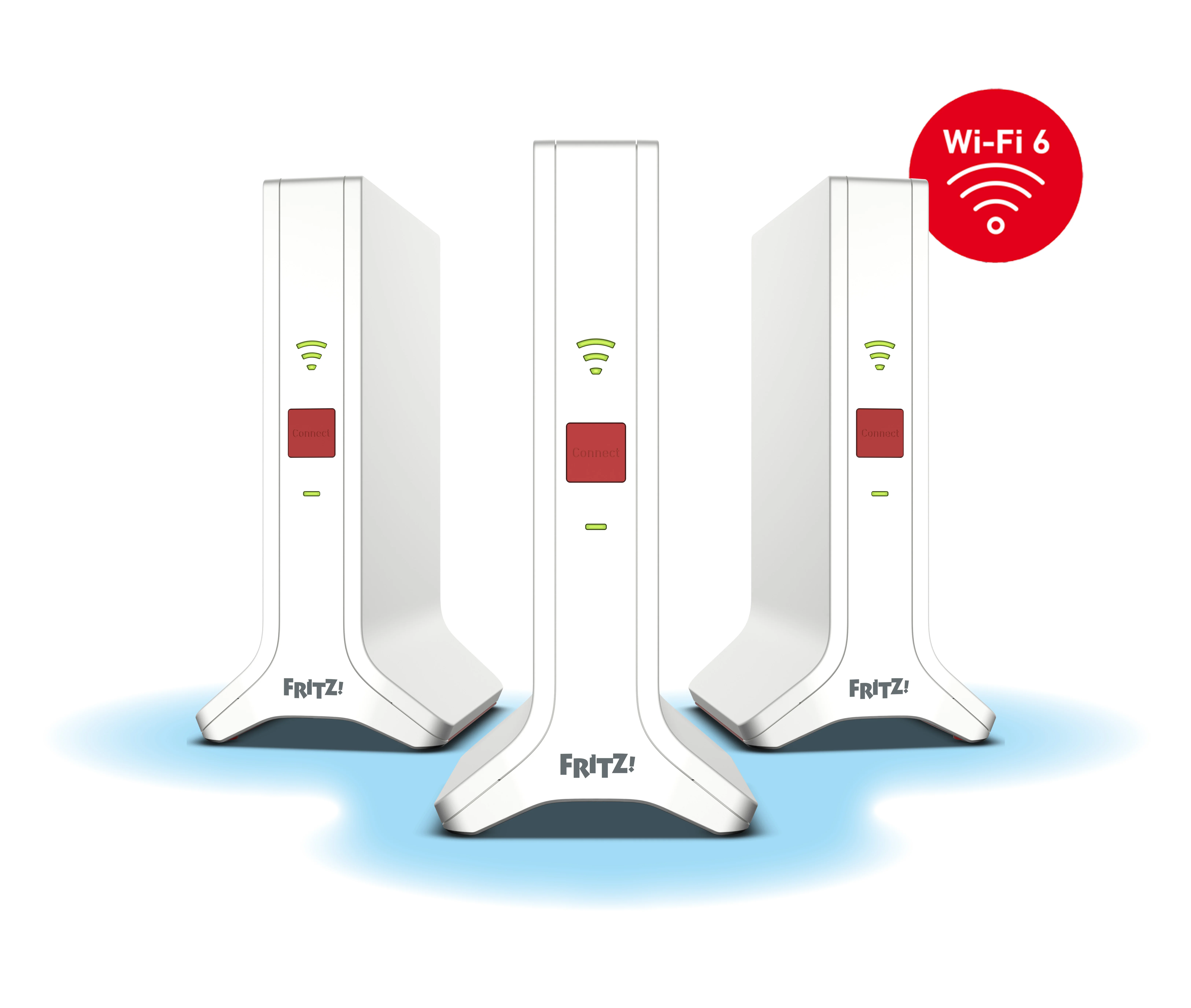 Mesh Set 4200 Dual-Band (2,4 GHz/5 GHz) Wi-Fi 6E (802.11ax) Rot, Weiß 2x2/4x4