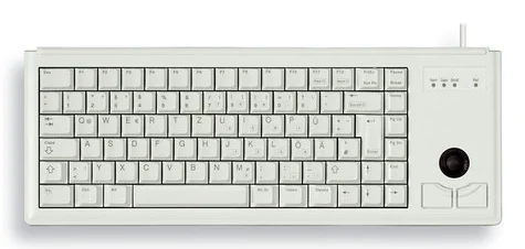 CHERRY G84-4400 TRACKBALL Kabelgebundene Tastatur, USB, Hell Grau (QWERTZ - DE)