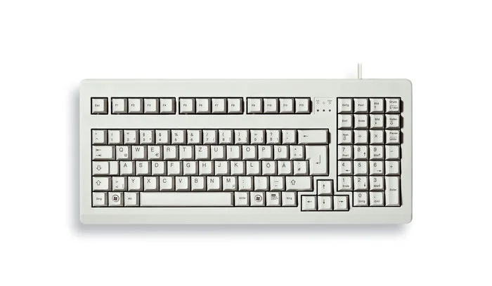 CHERRY G80-1800 COMPACT KEYBOARD, Kabelgebunden, Hell Grau. PS2/USB (QWERTZ - DE)