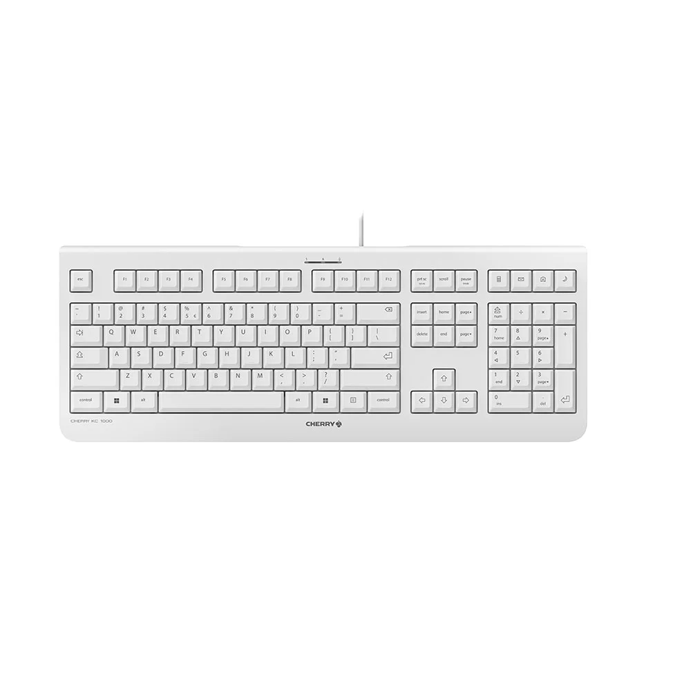 CHERRY KC 1000 Tastatur Universal USB QWERTY US Englisch Grau