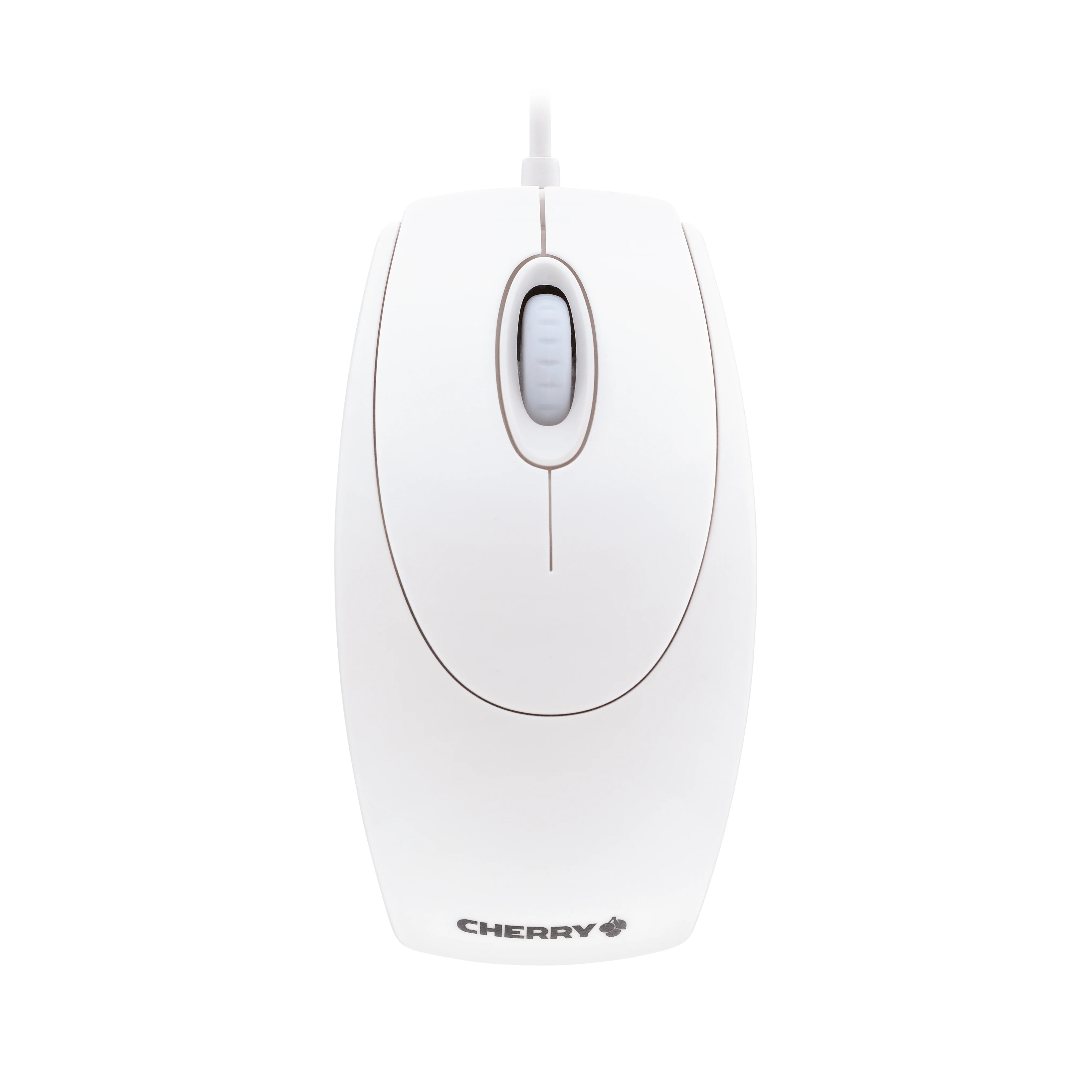 CHERRY WHEELMOUSE OPTICAL Kabelgebundene Maus, Weiß Grau, PS2/USB