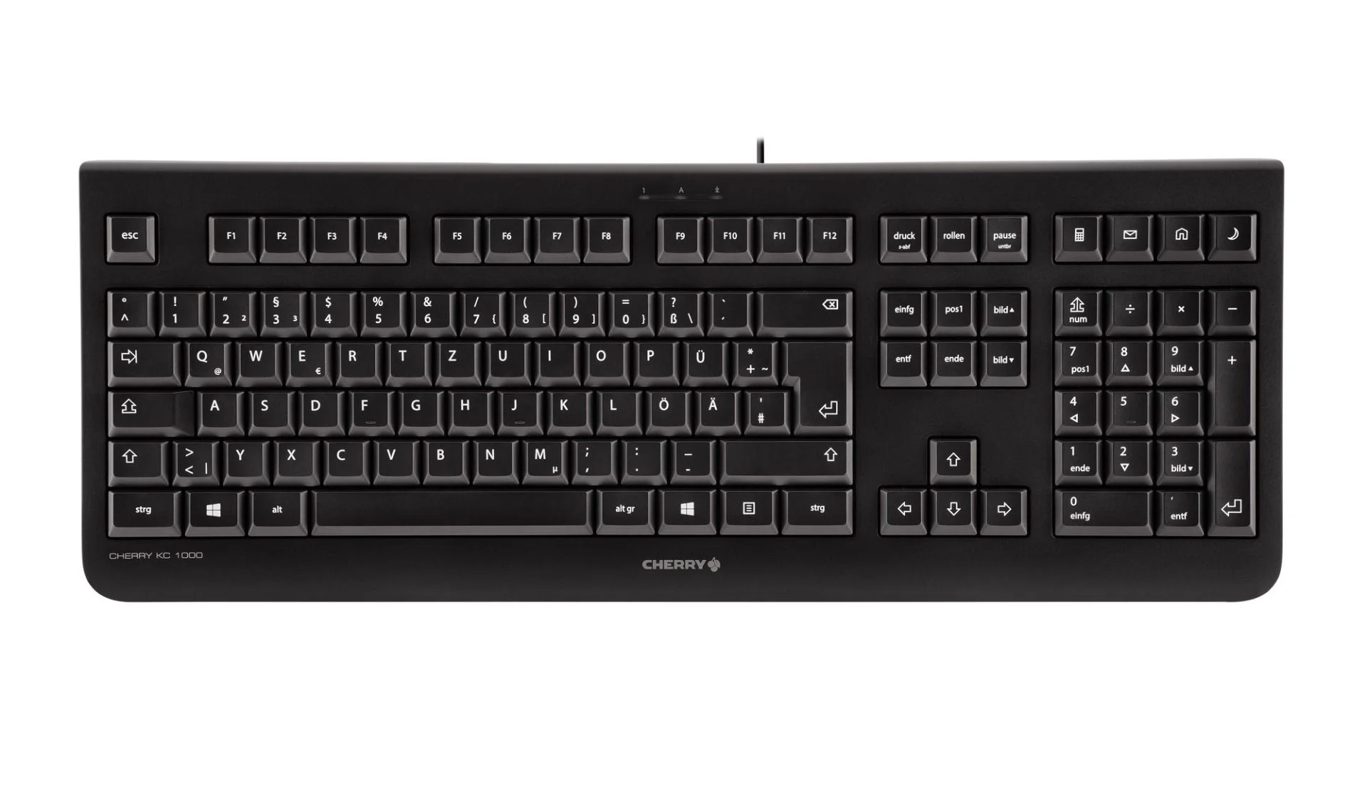 CHERRY KC 1000 Tastatur Gaming USB Ungarisch Schwarz