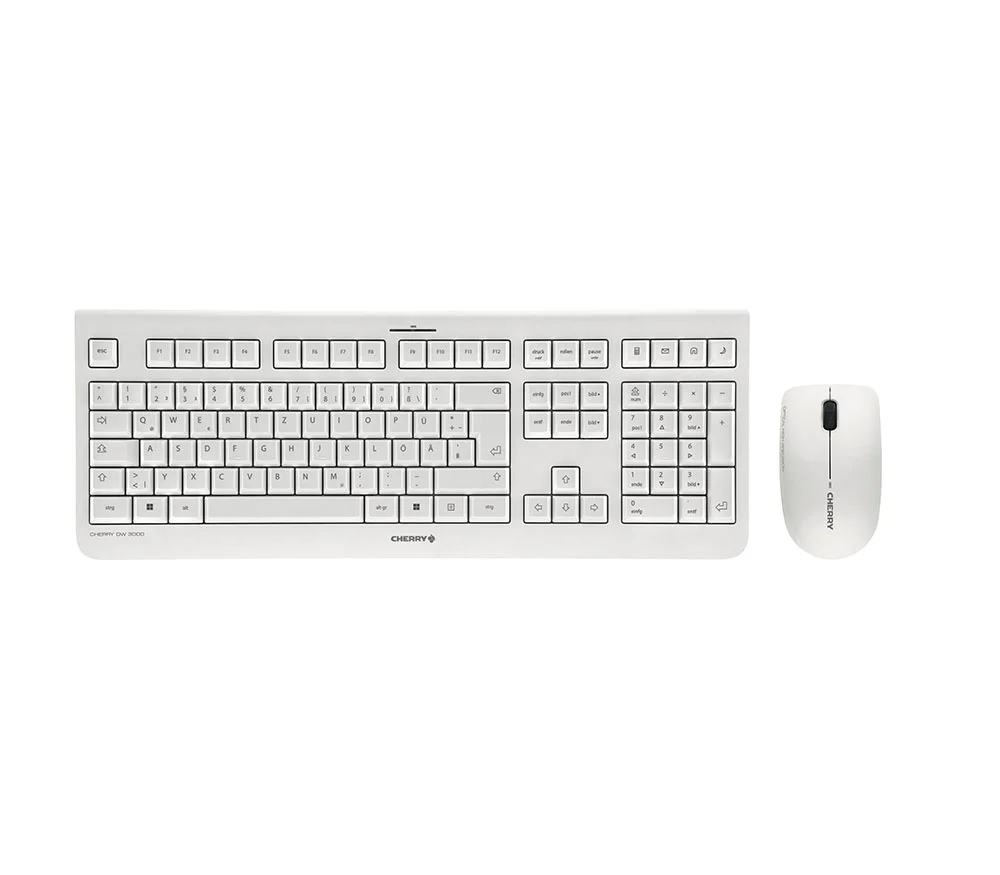 CHERRY DW 3000 Tastatur Maus enthalten Universal RF Wireless QWERTZ Deutsch Grau