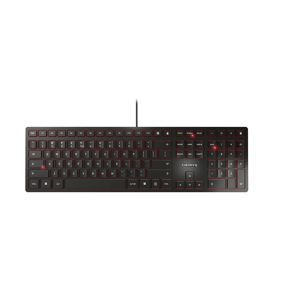 CHERRY KC 6000 Slim Tastatur Universal USB US Englisch Schwarz