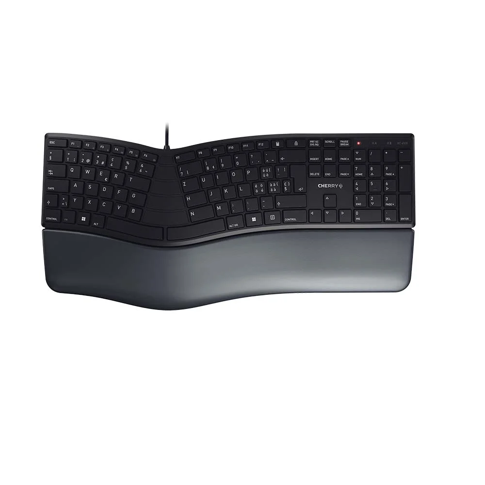 CHERRY KC 4500 ERGO Tastatur Büro USB QWERTZ Schweiz Schwarz