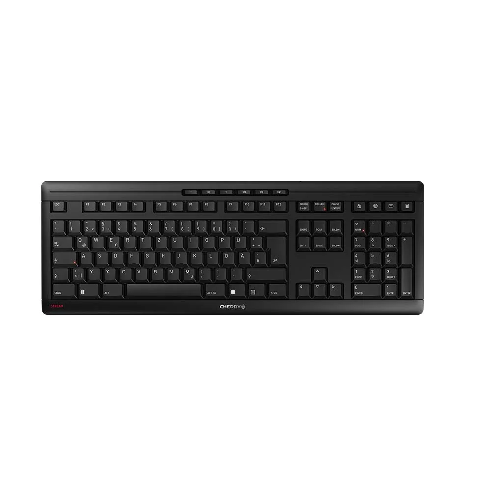 Contour Design Stream Wireless Tastatur Universal RF kabellos + USB QWERTZ Deutsch Schwarz