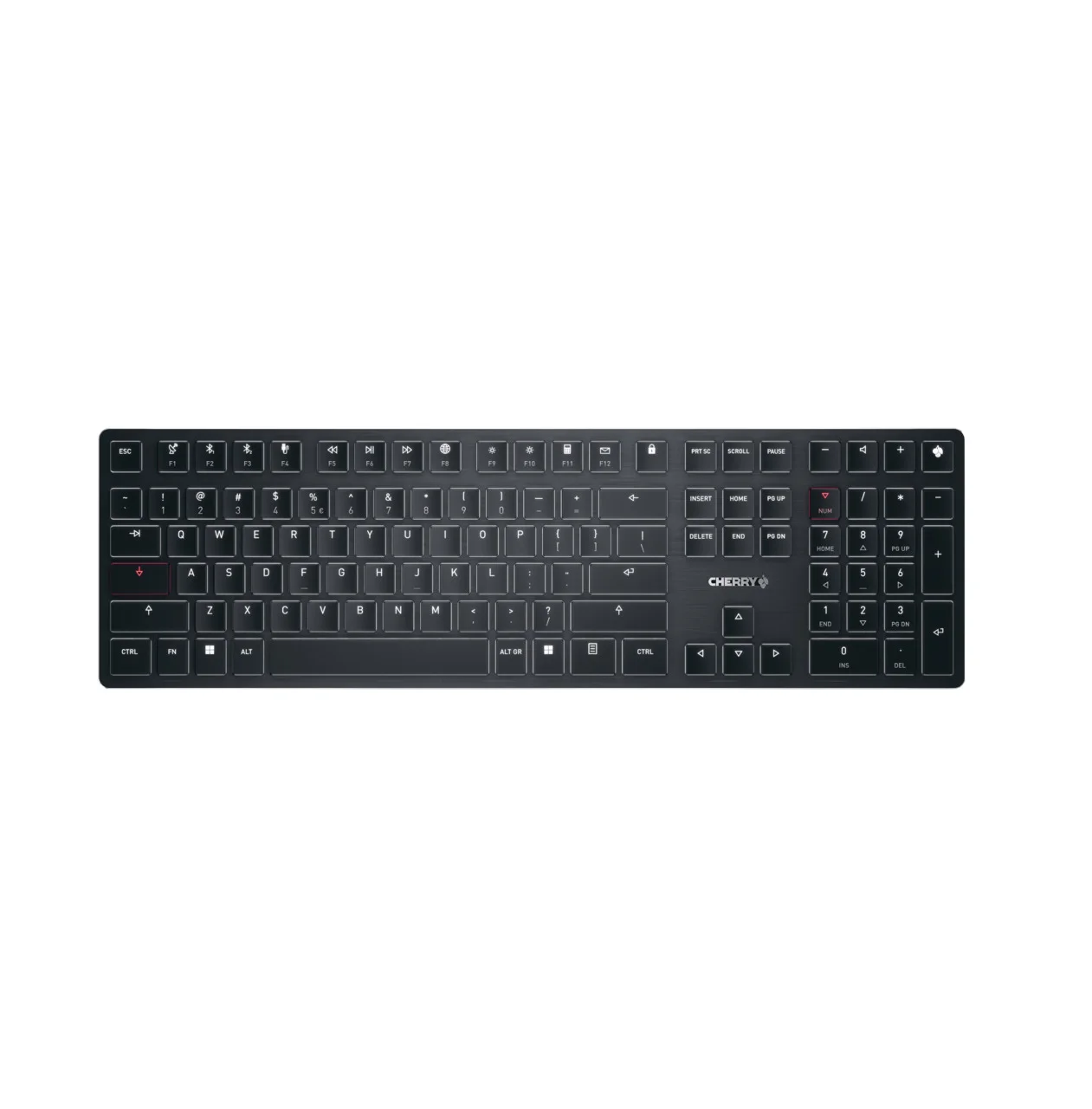 CHERRY KW X ULP Tastatur Universal USB + RF Wireless + Bluetooth QWERTY US International Schwarz