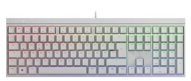 CHERRY MX 2.0S Tastatur Gaming USB QWERTZ Deutsch Weiß