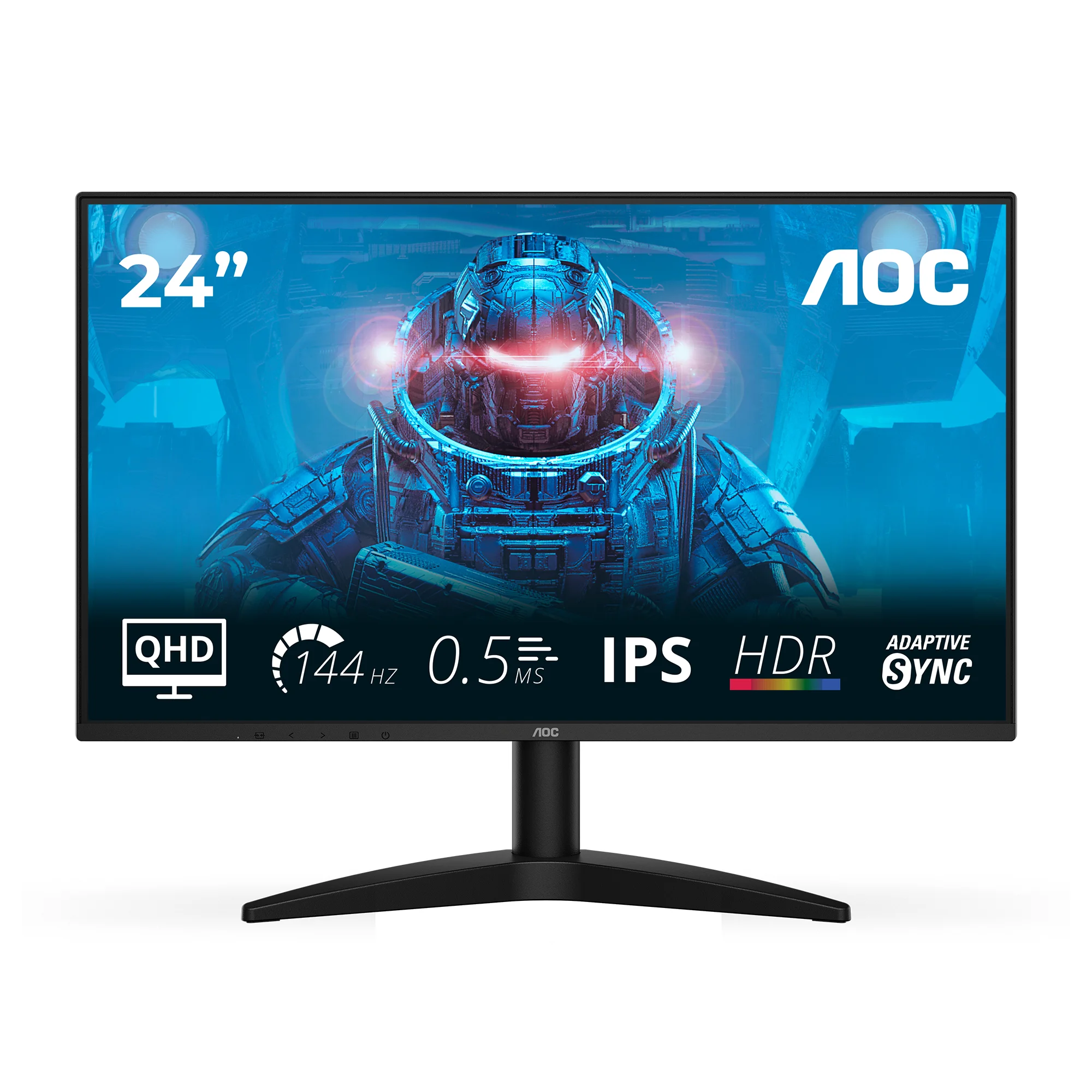 AOC B3 Q24B36X Computerbildschirm 60,5 cm (23.8") 2560 x 1440 Pixel Quad HD LED Schwarz