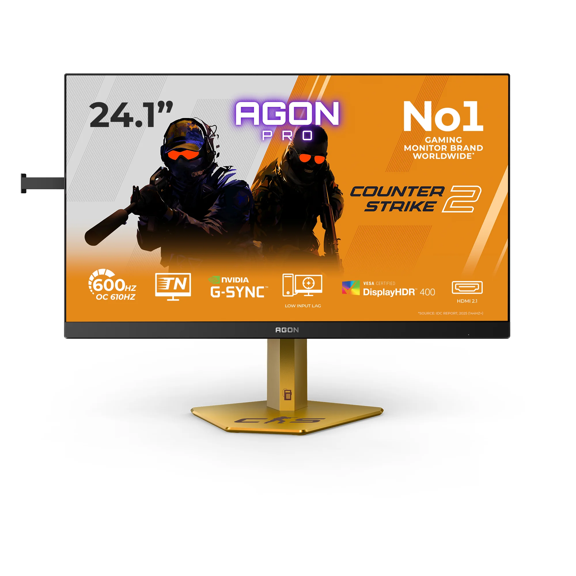 AOC AGON PRO CS24A Computerbildschirm 61,2 cm (24.1") 1920 x 1080 Pixel Full HD LED Schwarz