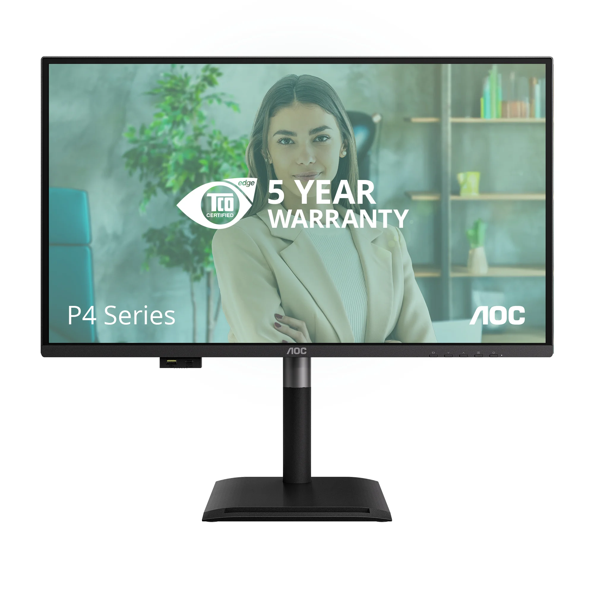 AOC Q27P4U Computerbildschirm 68,6 cm (27") 2560 x 1440 Pixel Wide Quad HD Schwarz