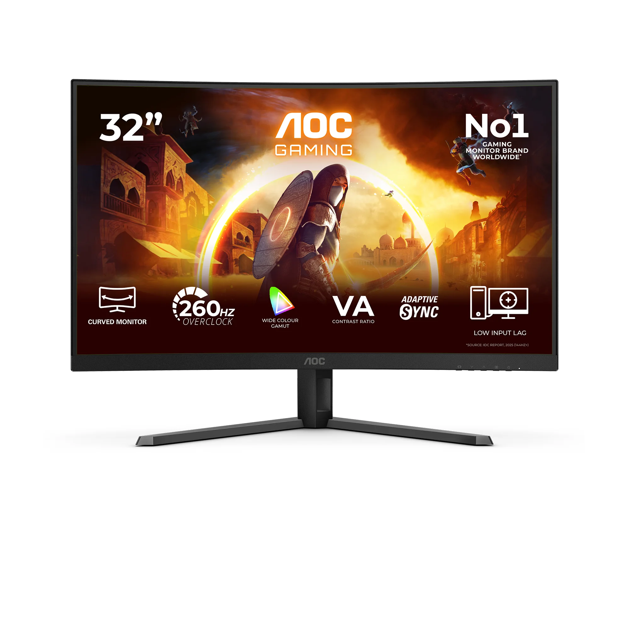 AOC G4 C32G42ZE Computerbildschirm 80 cm (31.5") 1920 x 1080 Pixel Full HD LED Schwarz, Rot