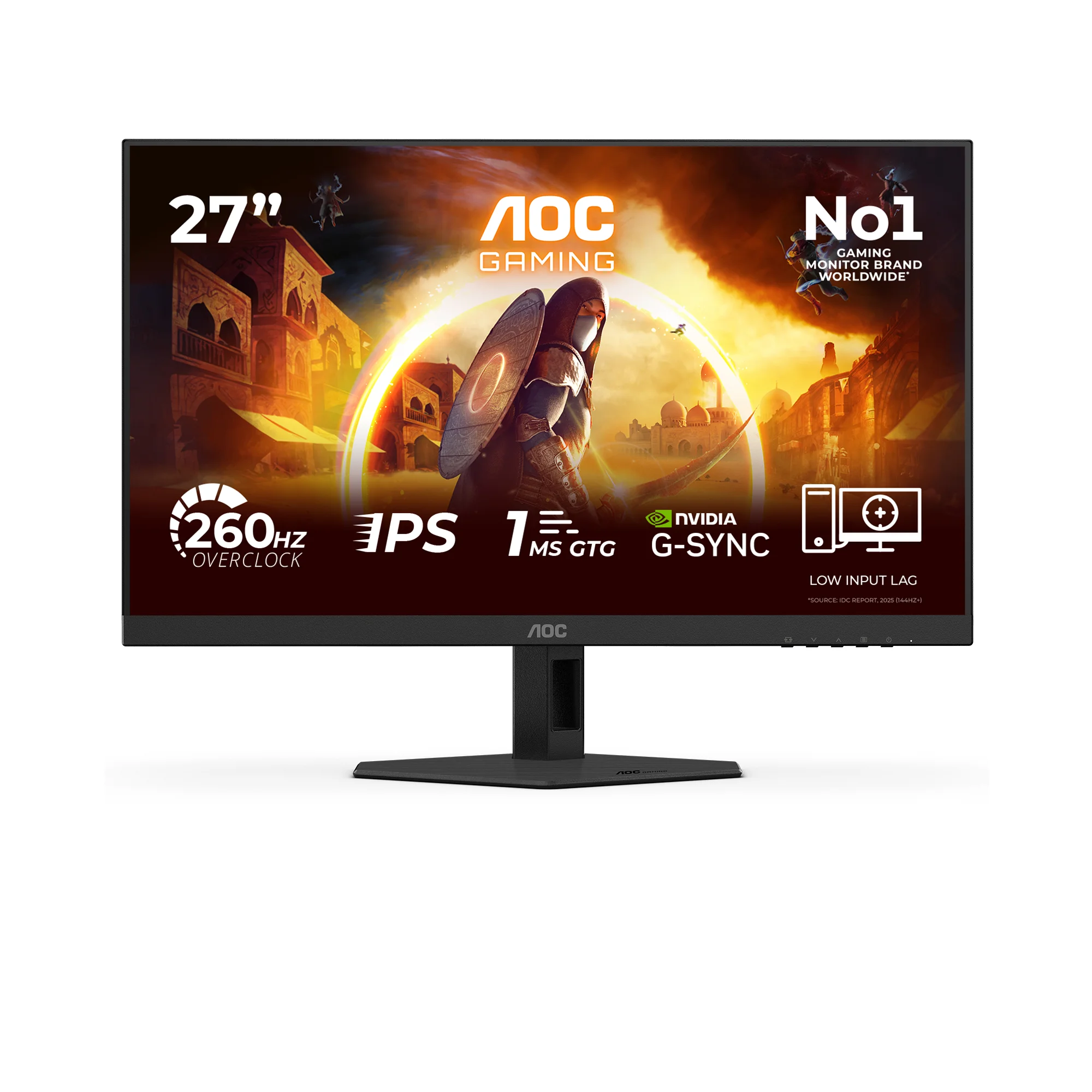 AOC G4 27G4ZREP Computerbildschirm 68,6 cm (27") 1920 x 1080 Pixel Full HD LCD Schwarz, Rot