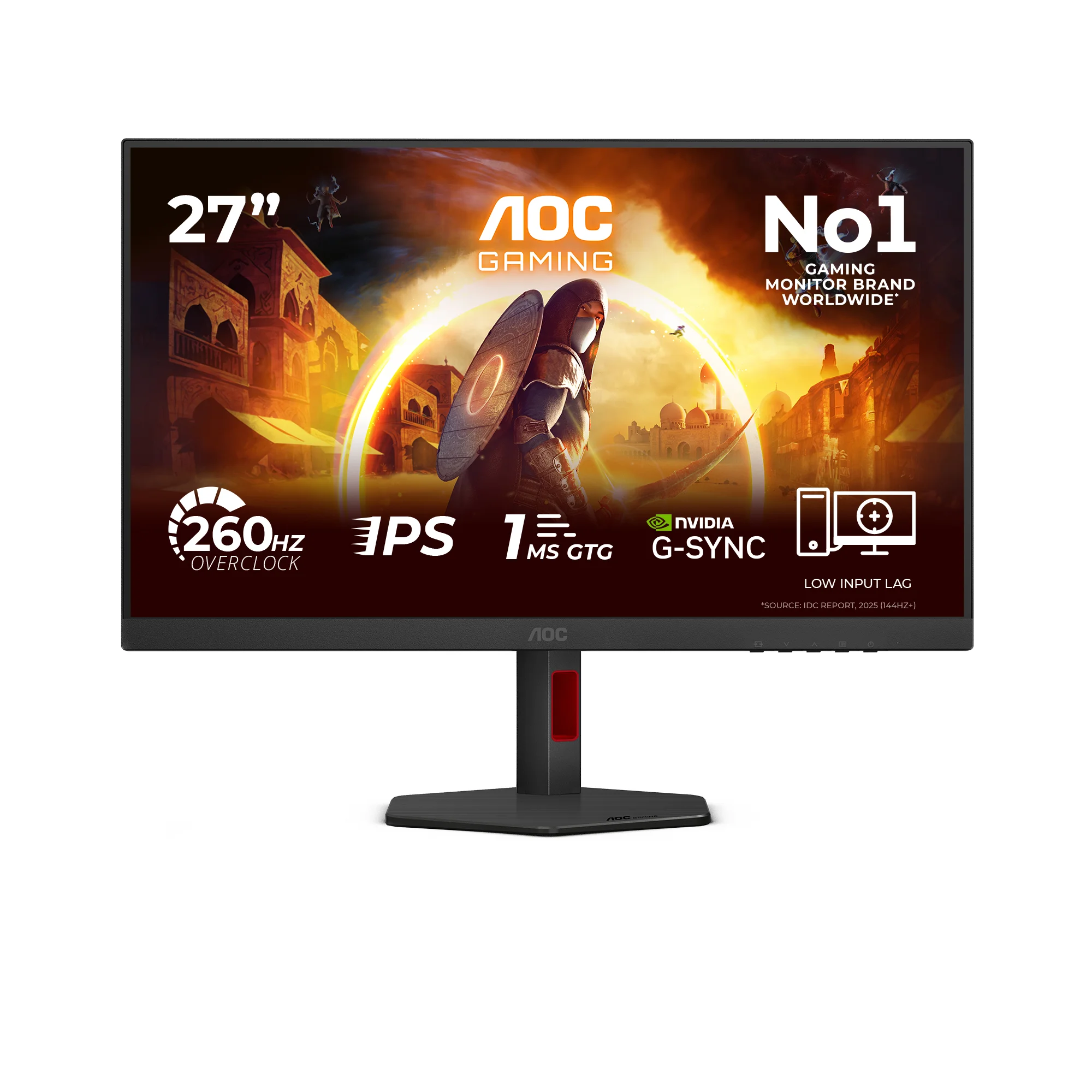 AOC G4 27G4ZR/69 Computerbildschirm 68,6 cm (27") 1920 x 1080 Pixel Schwarz, Rot