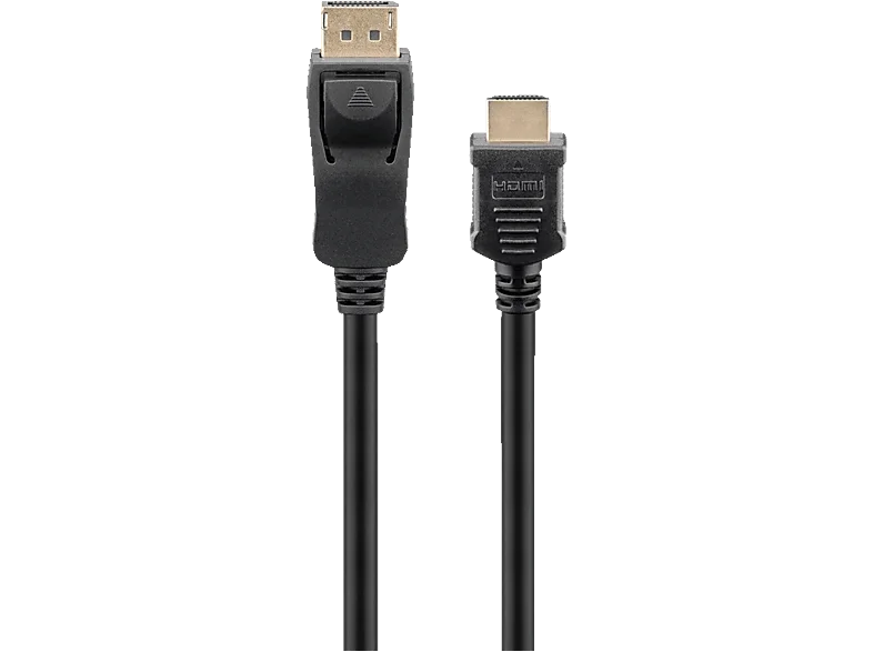 GOOBAY Display Port auf HDMI Kabel, Schwarz