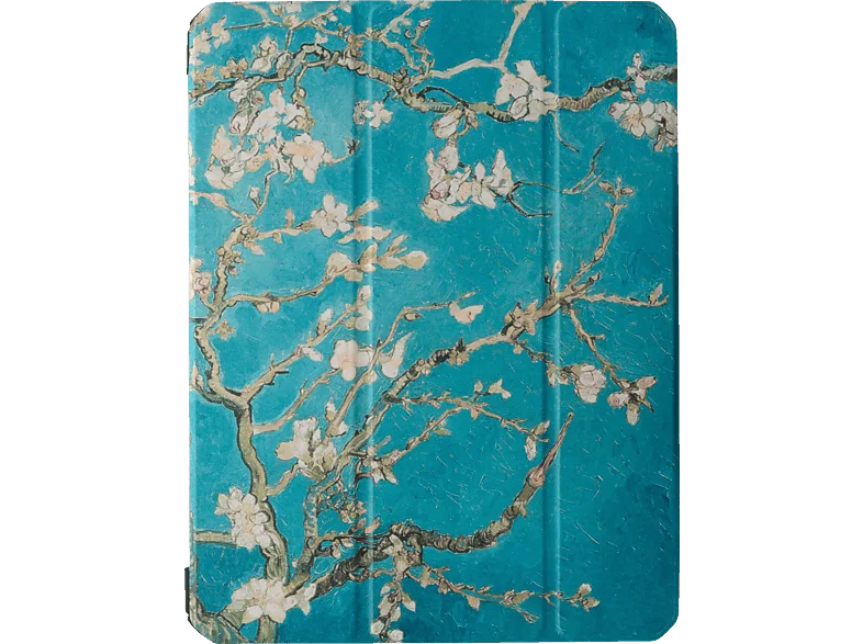 REALPOWER iPad 10 Case 10.9" Design Green Plant, Bookcover, Apple, 10. Generation , Blau