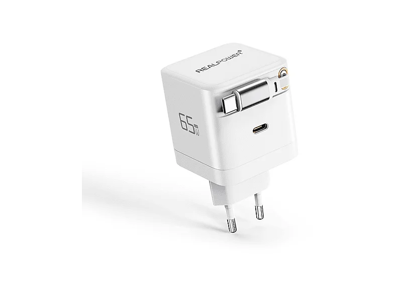 REALPOWER GaN, Ladegerät Universell, Weiß