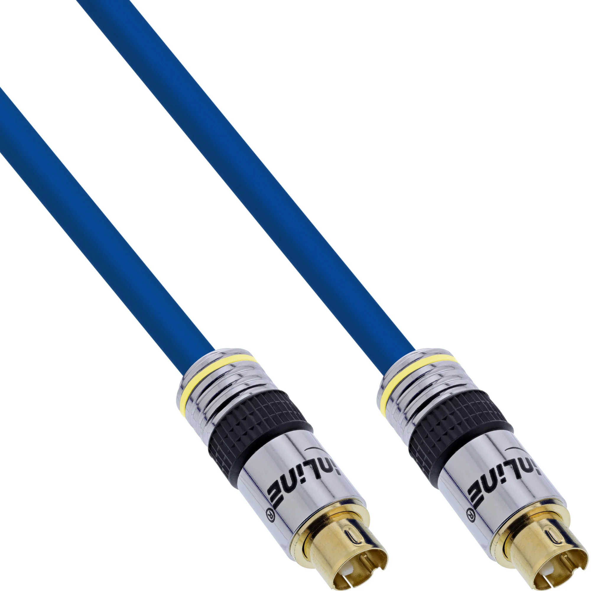 InLine S-VHS Kabel, PREMIUM, vergoldete Stecker, 4pol mini DIN ST / ST, 10m