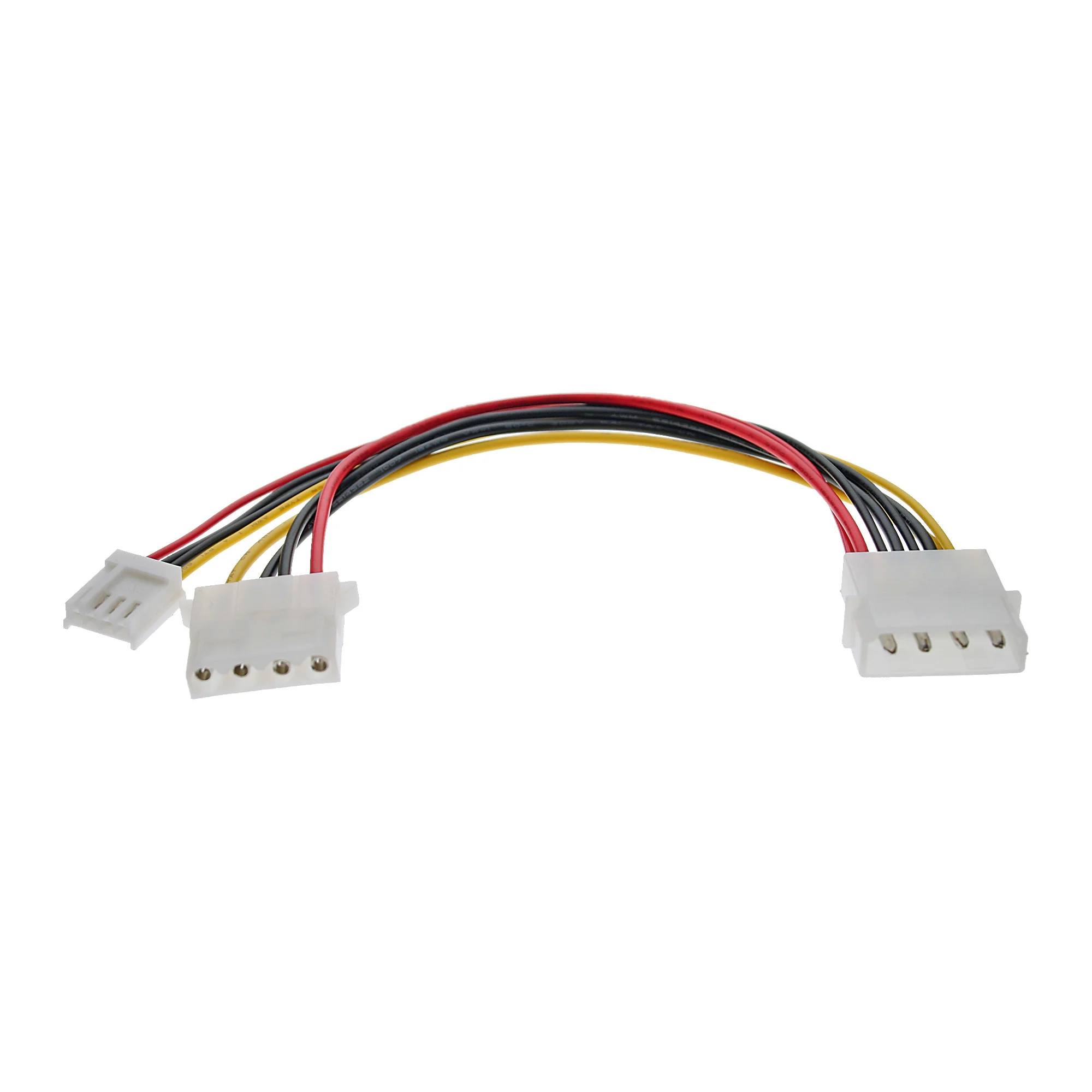 InLine Strom Y-Kabel intern, 1x 5,25" an 1x 3,5" + 1x 5,25", 0,20m