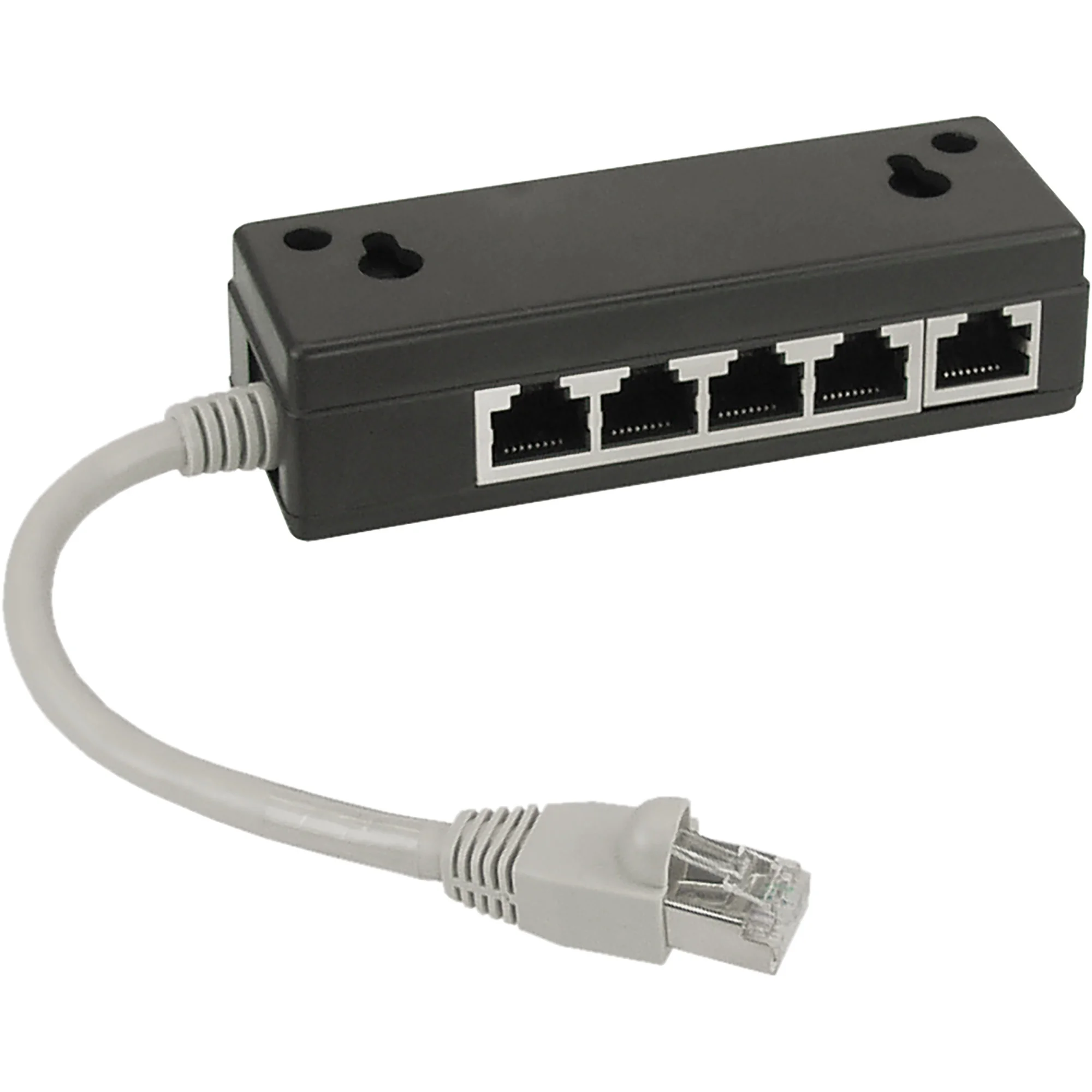 InLine ISDN Verteiler, 5x RJ45 Buchse, 15cm Kabel, mit Endwiderständen