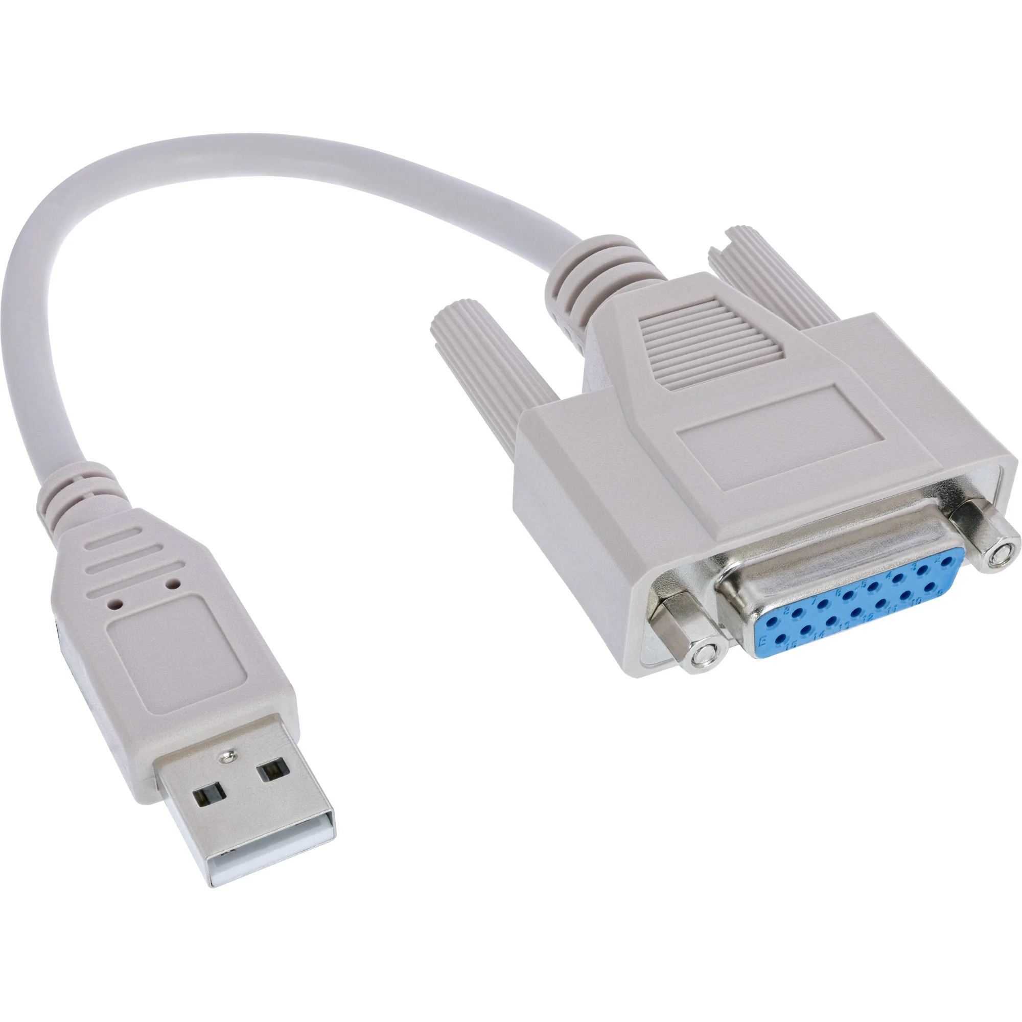 InLine USB Adapter Kabel, USB Stecker A auf 15pol Buchse