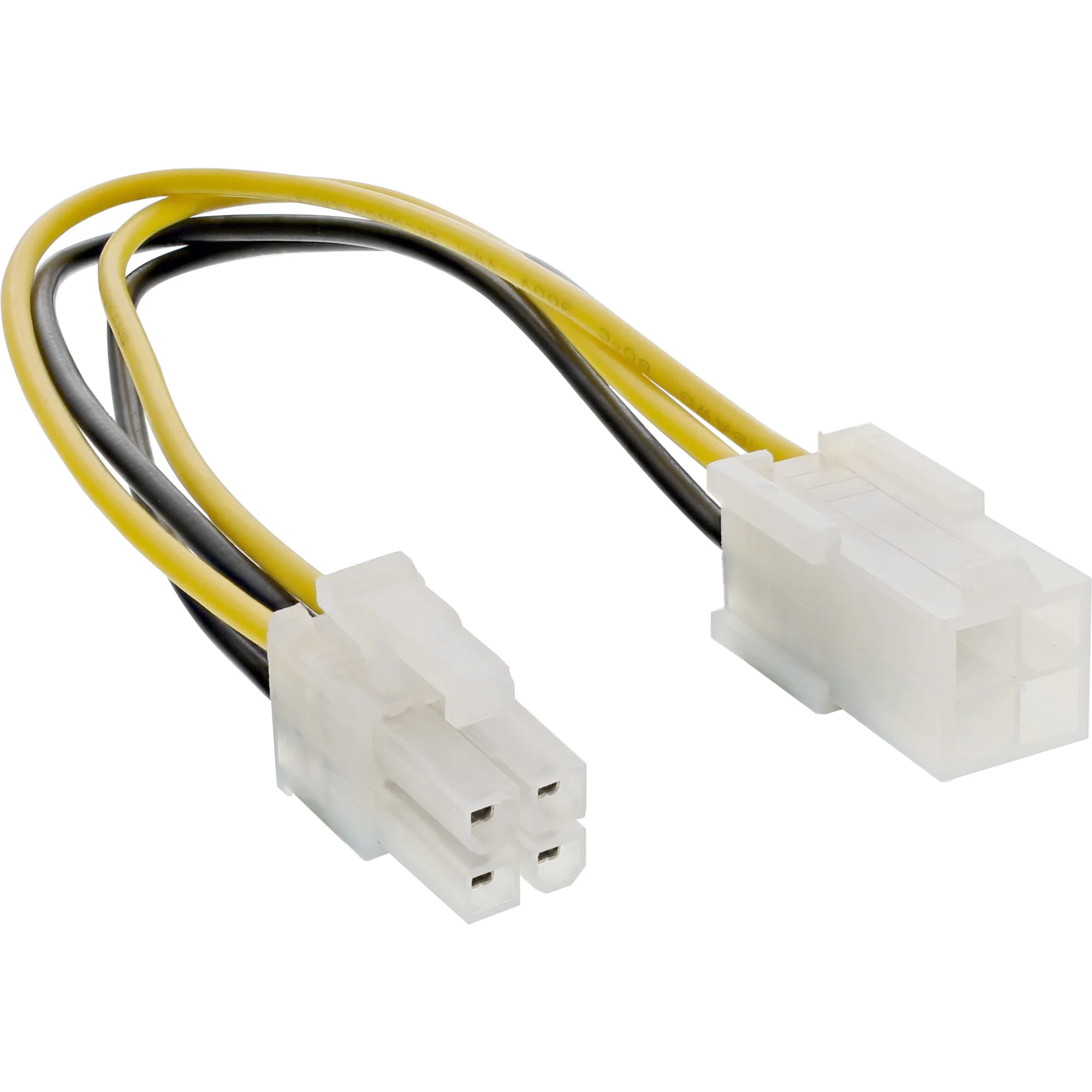 InLine Strom Verlängerung intern, P4 4pol ST / BU, Netzteil zu Mainboard, 0,20m