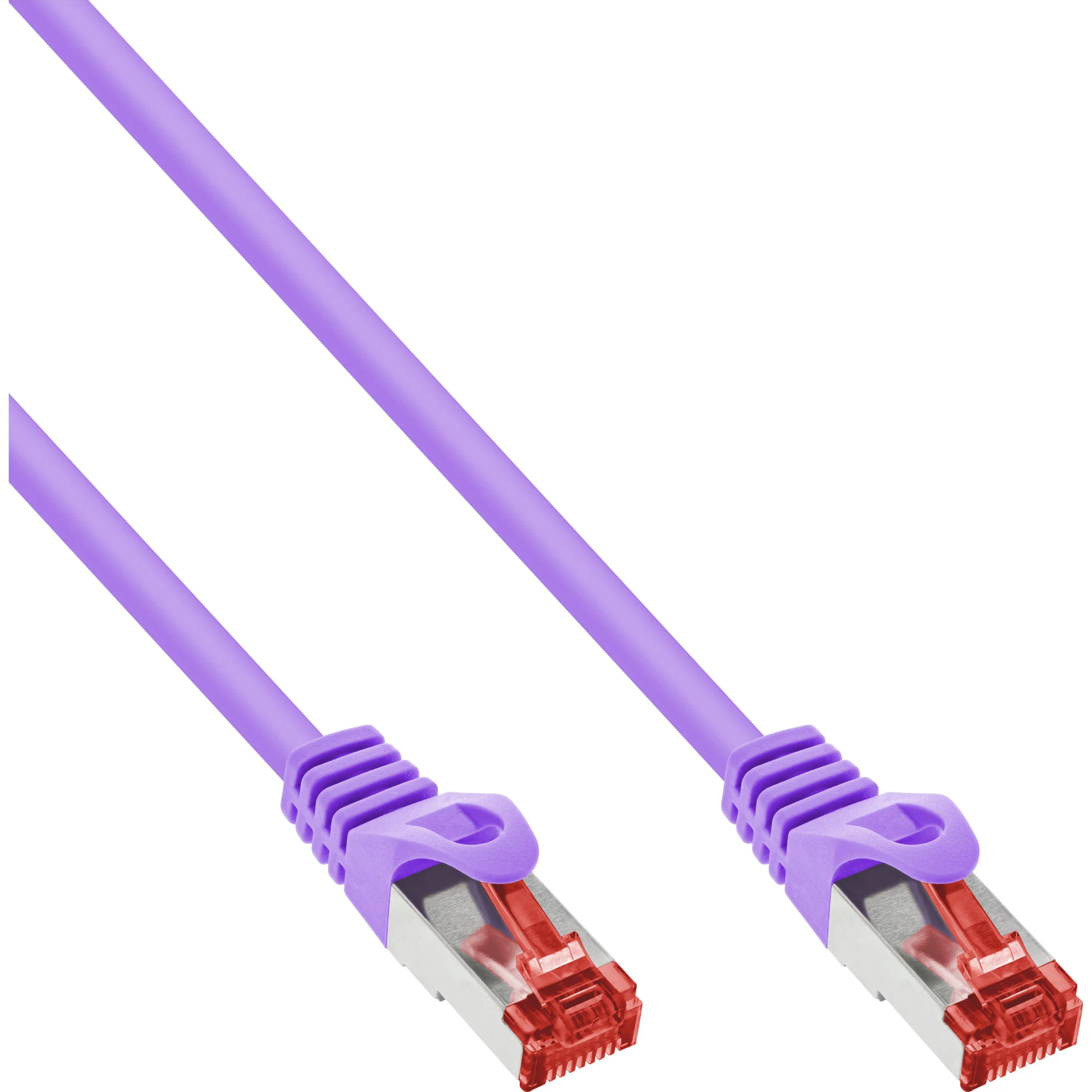 InLine Patchkabel, S/FTP (PiMf), Cat.6, 250MHz, PVC, Kupfer, violett, 2m