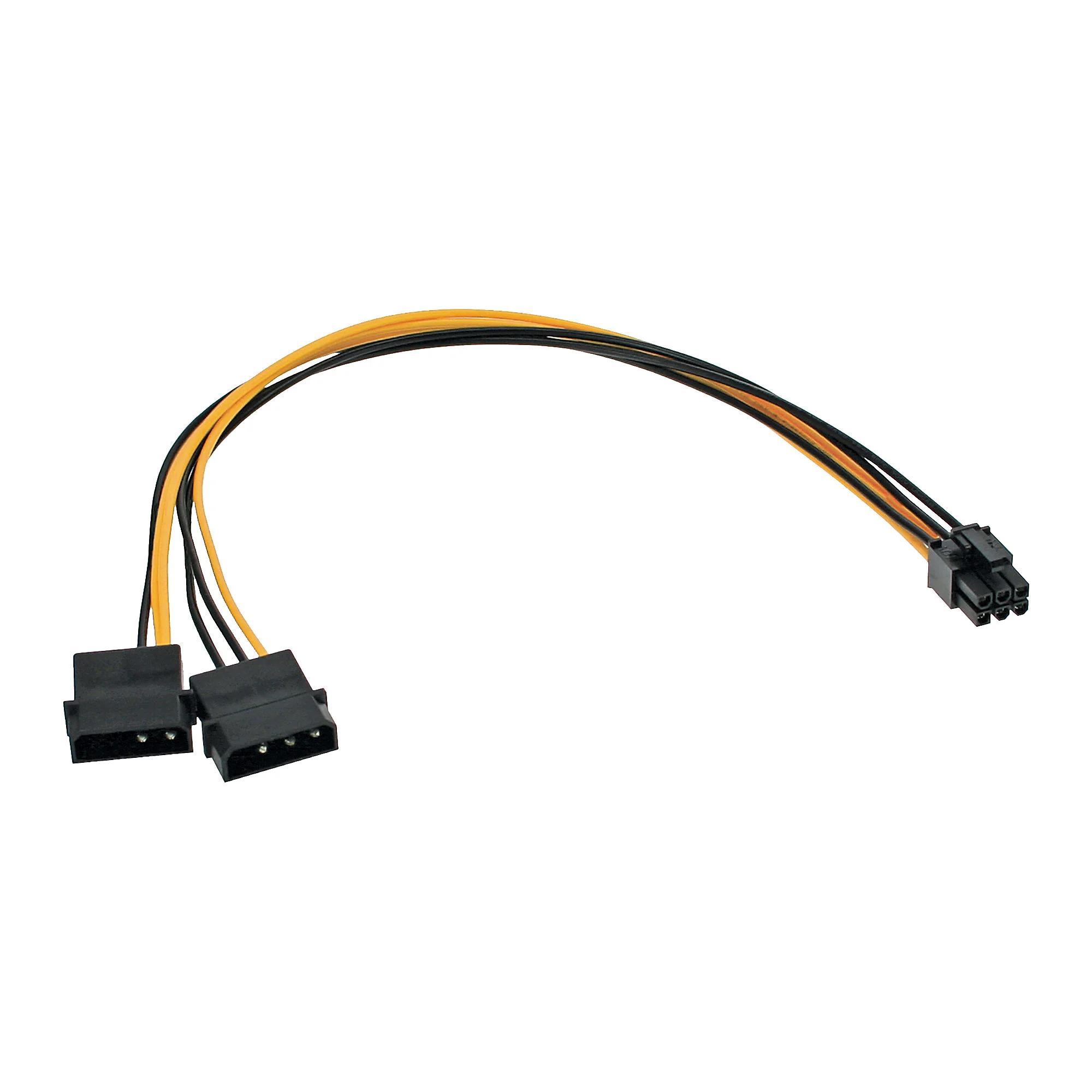 InLine Stromadapter int., 2x4pol zu 6pol für PCIe (PCI-Express) Grafikkarten
