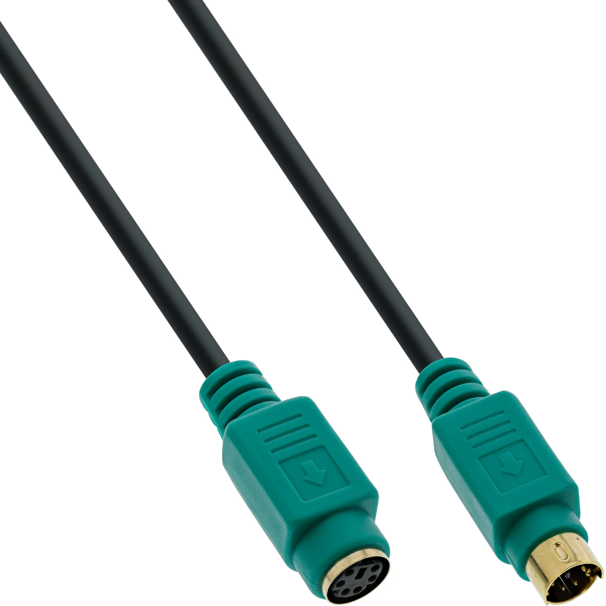 InLine PS/2 Verlängerung, Stecker / Buchse, PC99, grüne Stecker, PREMIUM, 3m