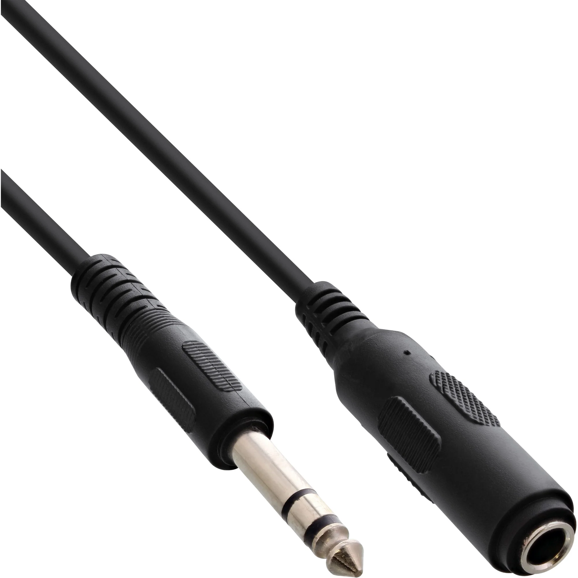 InLine Klinkenverlängerung, 6,3mm Klinke Stecker / Buchse, 5m, Stereo
