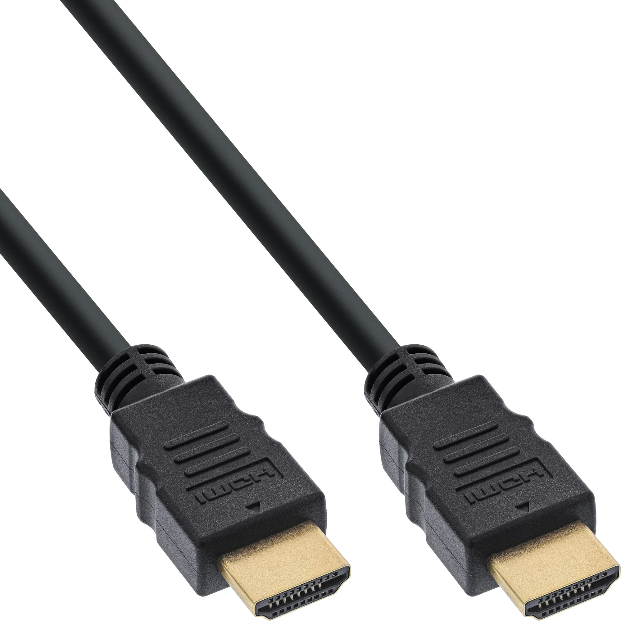 InLine HDMI Kabel, HDMI-High Speed mit Ethernet, St/St, schwarz, 2m
