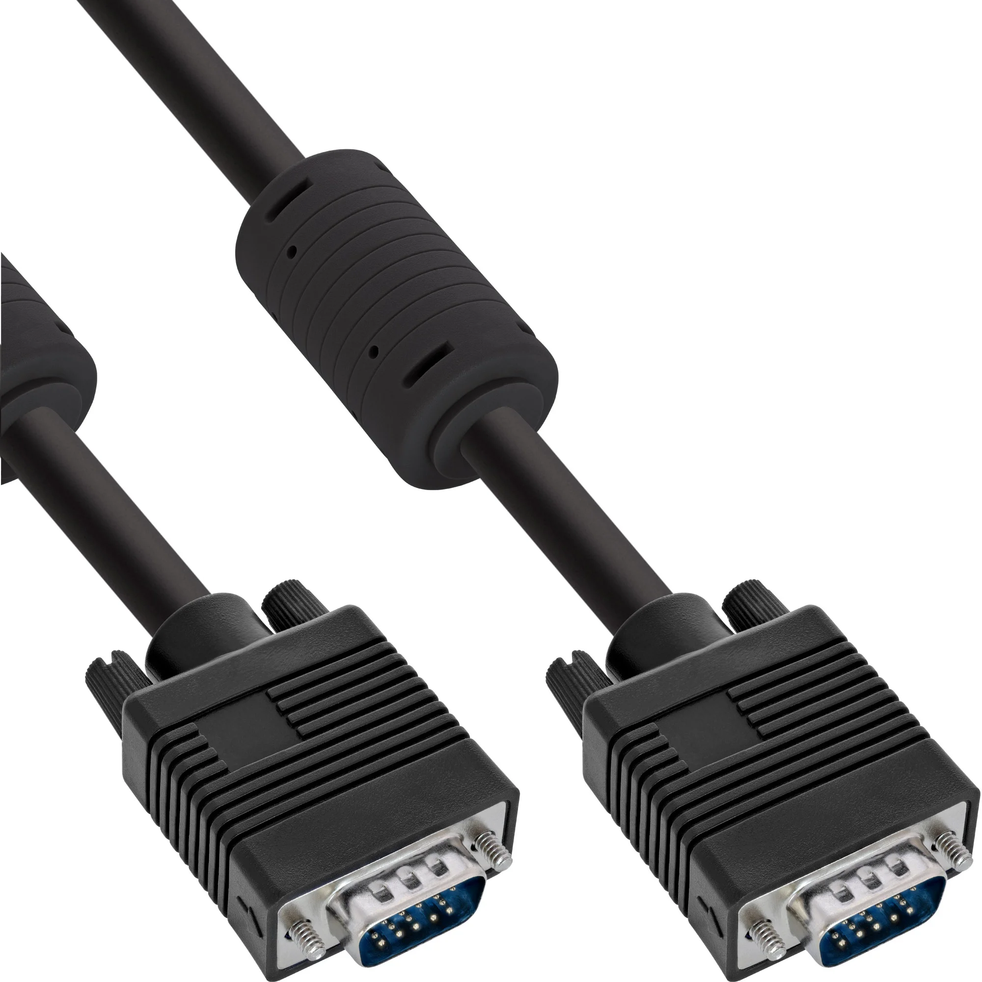 InLine S-VGA Kabel, 15pol HD Stecker / Stecker, schwarz, 3m