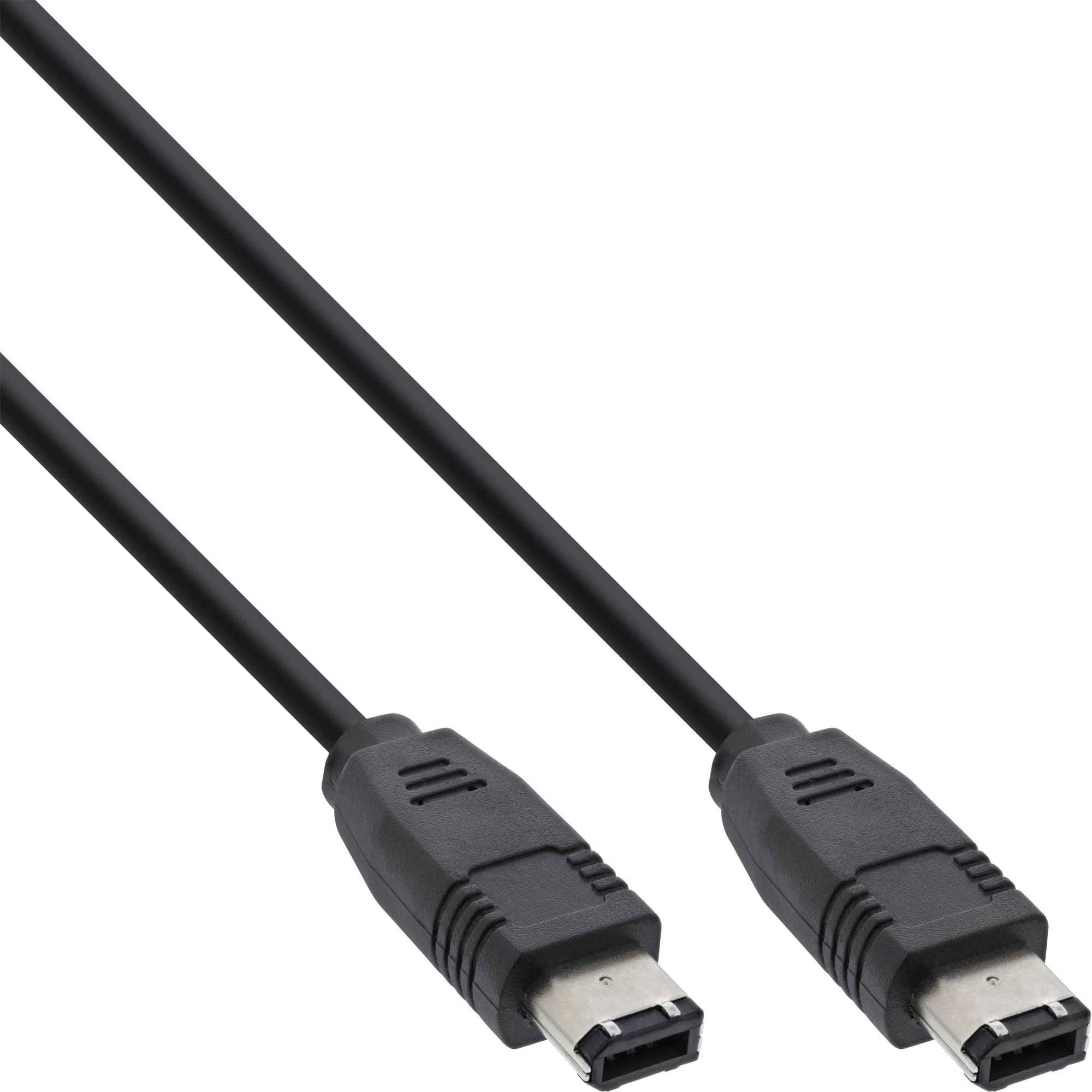 InLine FireWire Kabel, IEEE1394 6pol Stecker / Stecker, schwarz, 0,5m