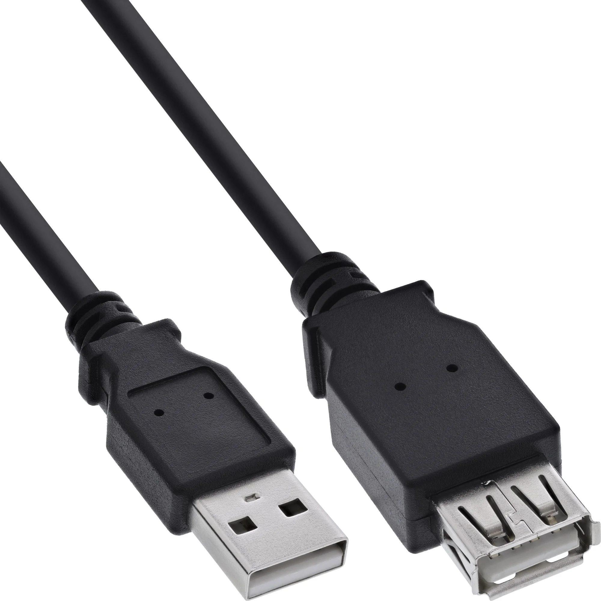 InLine USB 2.0 Verlängerung, Stecker / Buchse, Typ A, schwarz, 3m