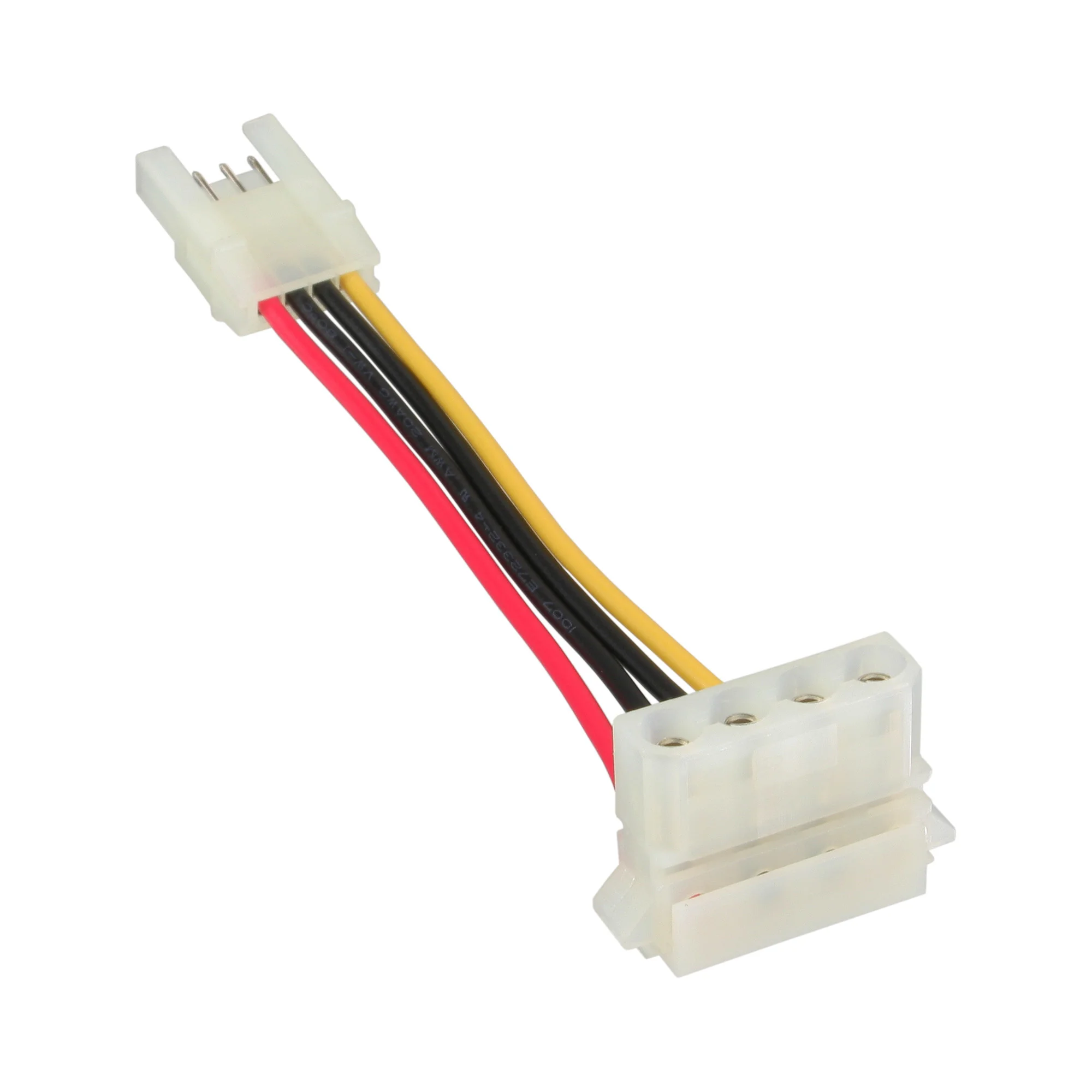 InLine Stromadapter, 8,89cm (3,5") Buchse zu 13,34cm (5,25") Stecker gewinkelt
