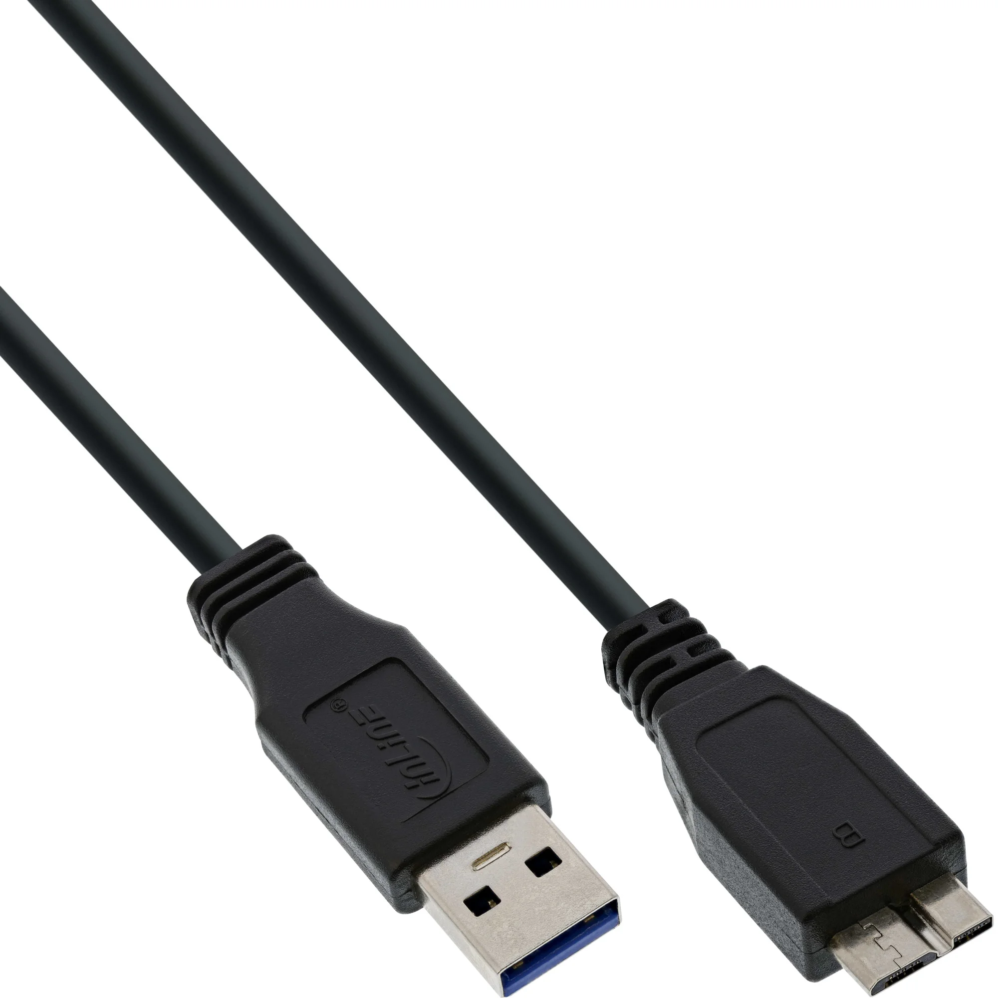 InLine USB 3.2 Gen.1 Kabel, A an Micro B, schwarz, 1m