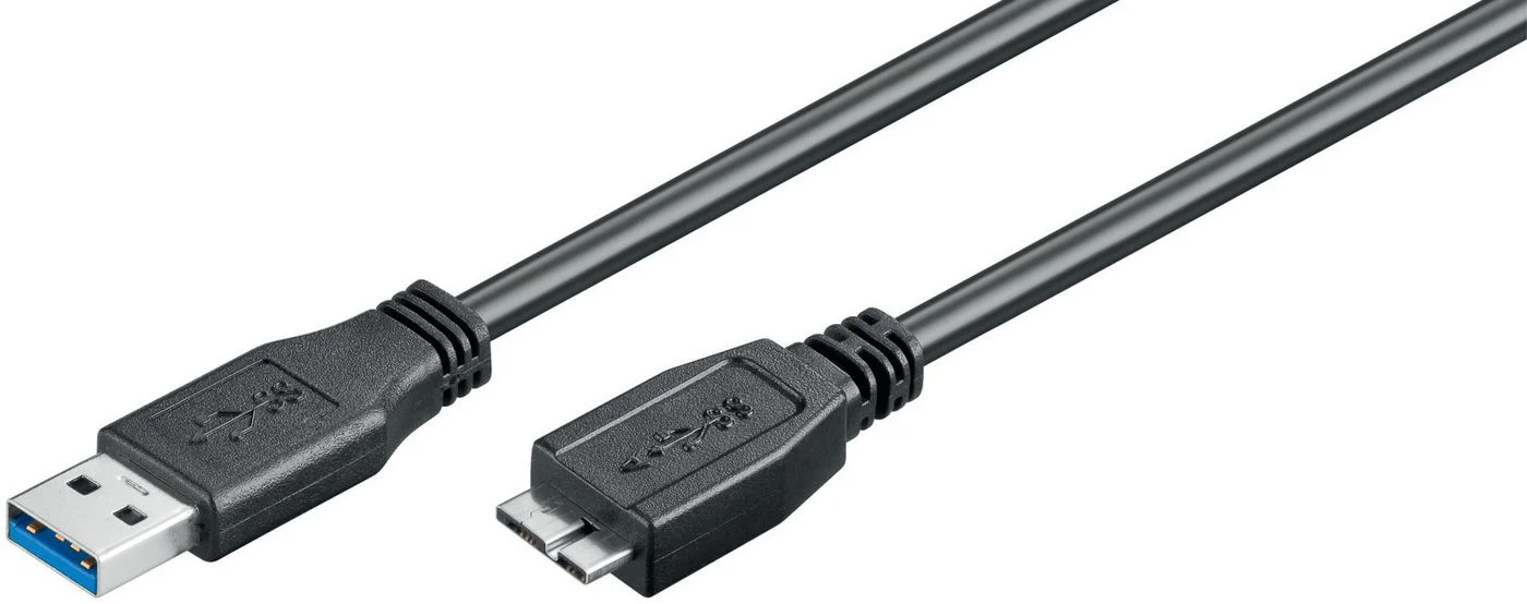 Microconnect USB3.0AB5MICRO USB Kabel USB 3.2 Gen 1 (3.1 Gen 1) 5 m USB A Micro-USB B Schwarz