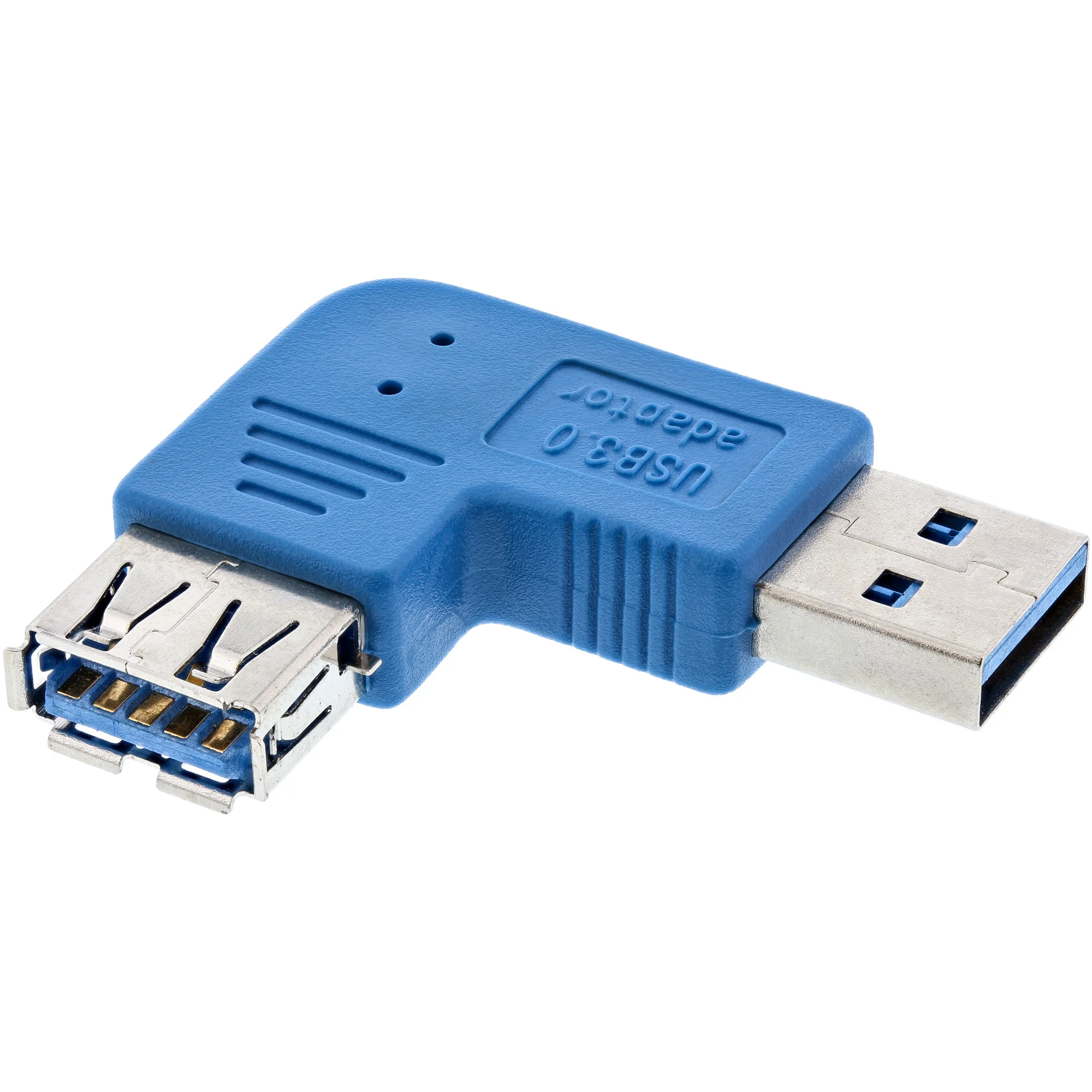 InLine USB 3.0 Adapter, Stecker A auf Buchse A, links gewinkelt 90°
