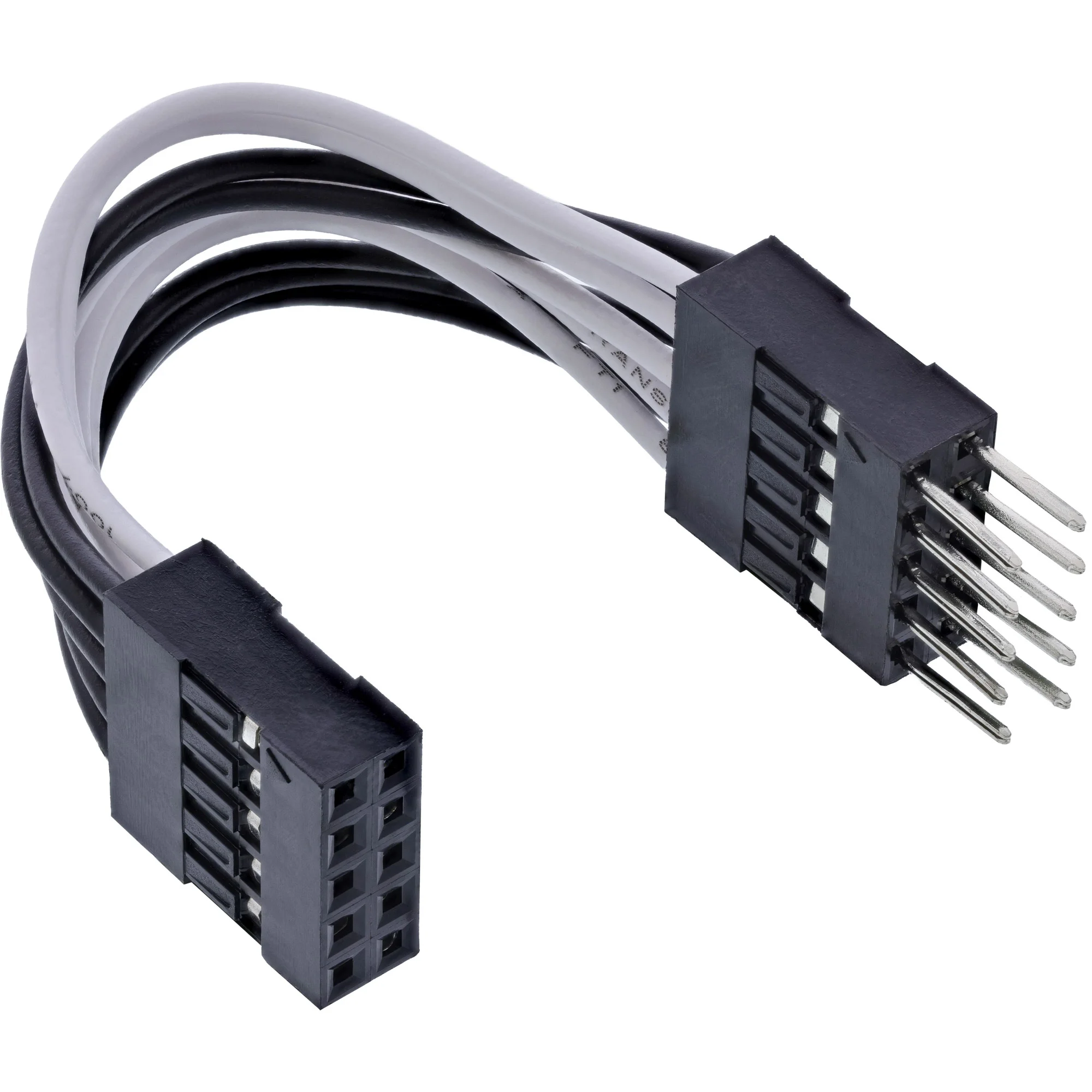 InLine USB 2.0 Verl., intern, 2x 5pol Pfostenstecker auf Pfostenbuchse, 0,05m